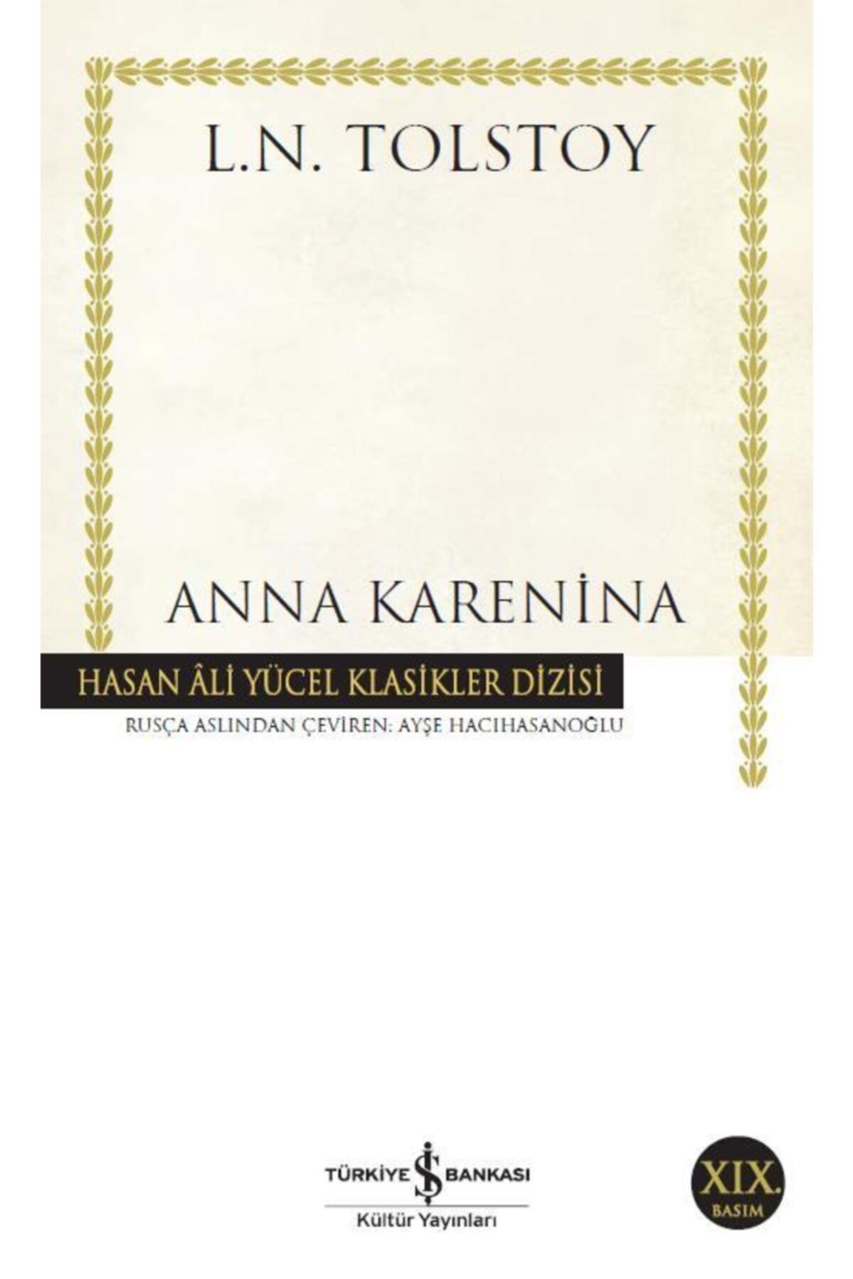 Türkiye İş Bankası Kültür Yayınları Anna Karenina-l.n Tolstoy