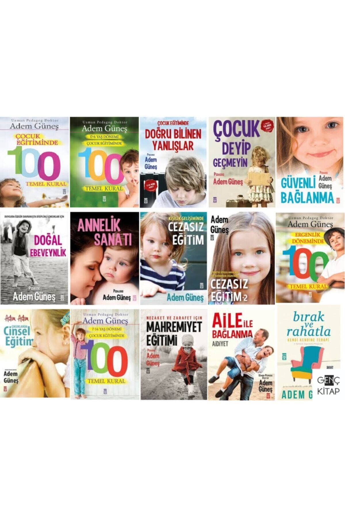 Timaş Yayınları Adem Güneş Çocuk Eğitim Full Set /15 Kitap Set - 100 Temel Kural - Mahremiyet Eğitimi