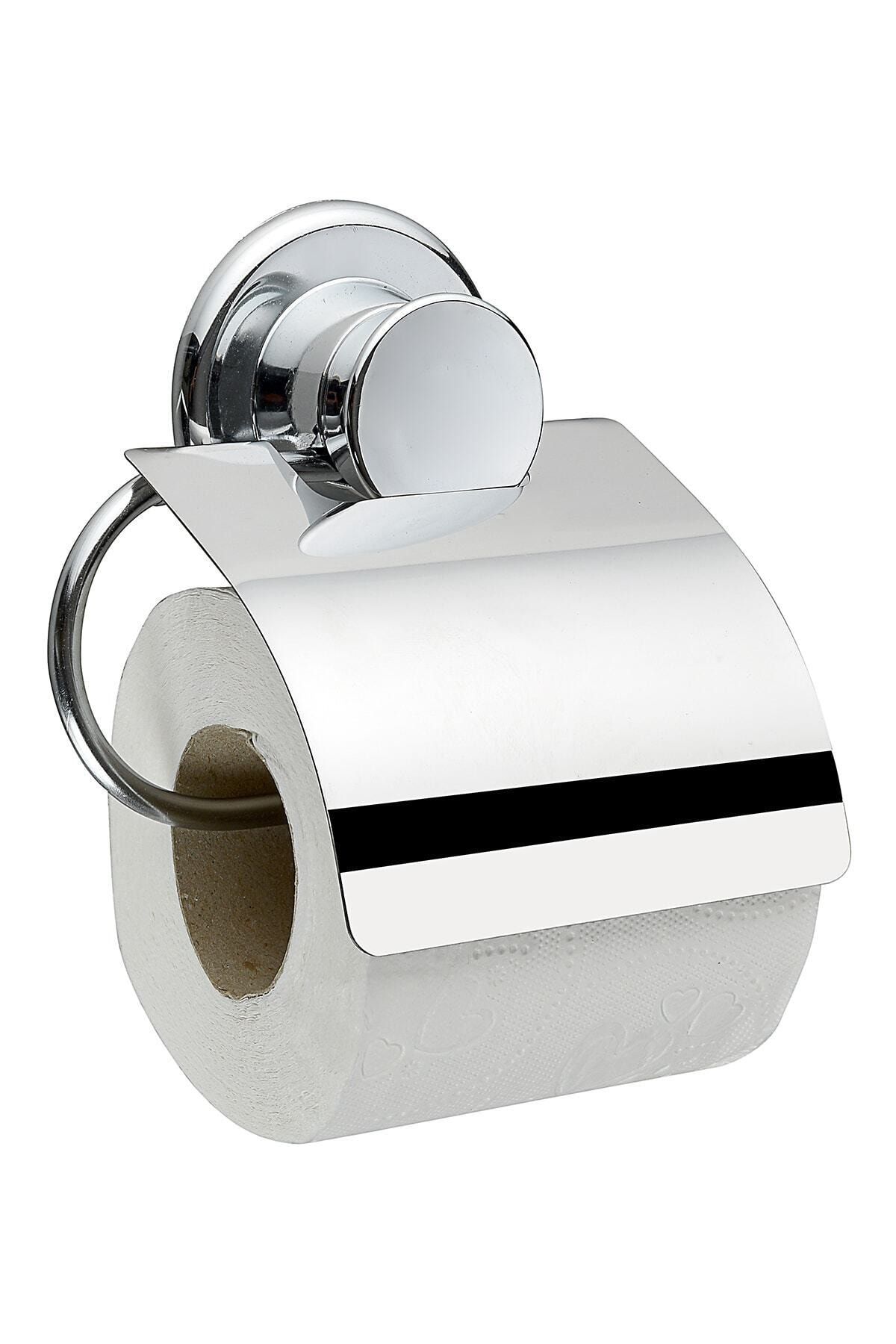 Buffer Yapışkanlı Metal Kapaklı Tuvalet Kağıtlık