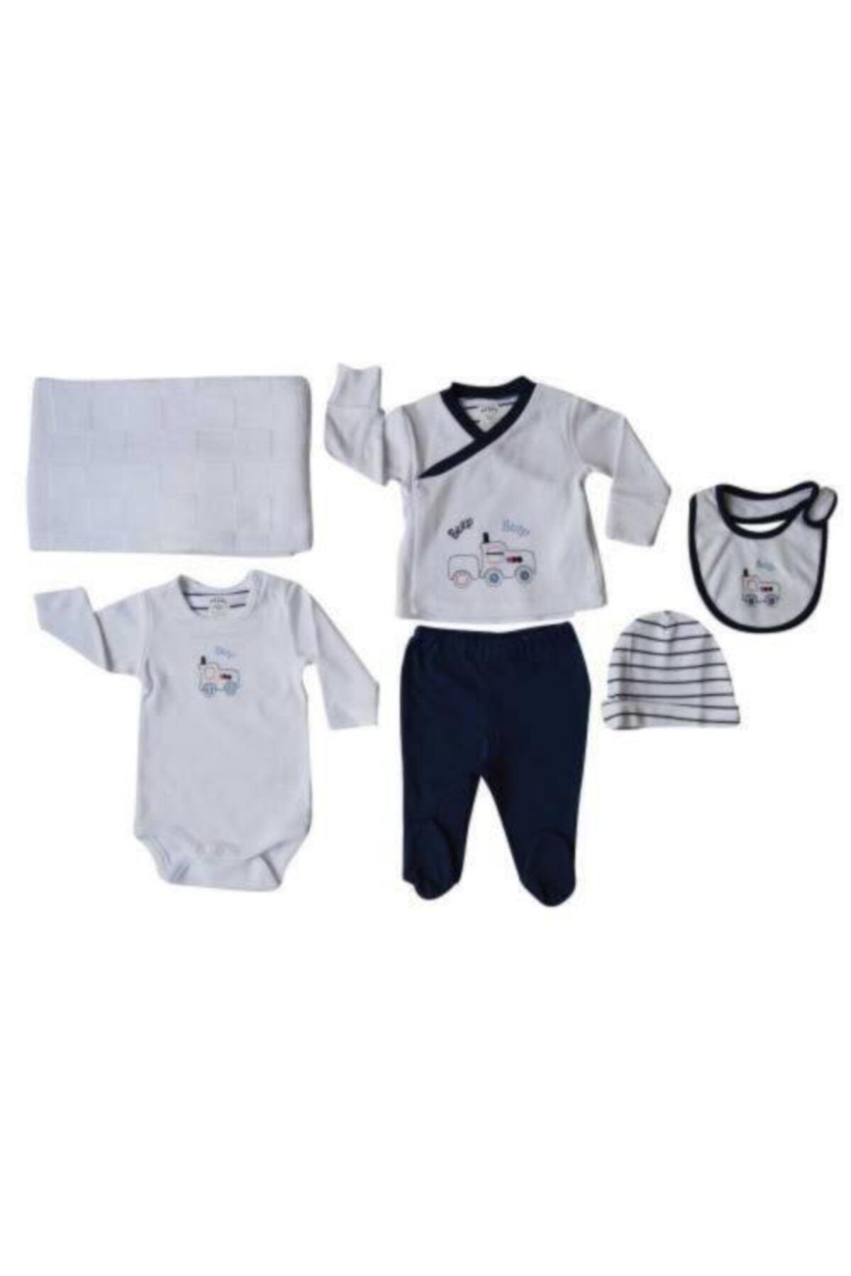 İdilbaby&Mamino Erkek Bebek Lacivert  6 Lı Set