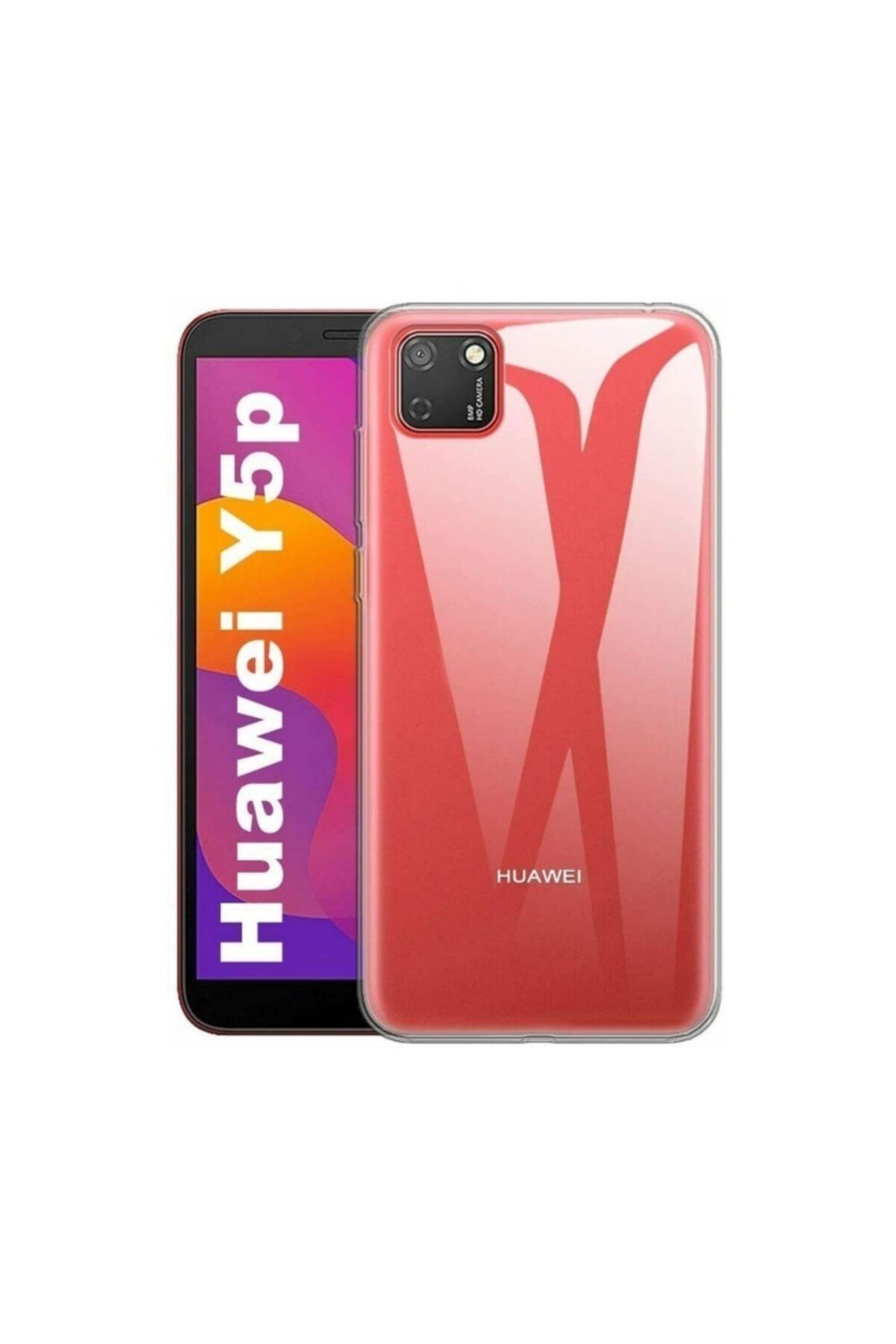 Huawei Y5p Kılıf Luxury Silicone Şeffaf