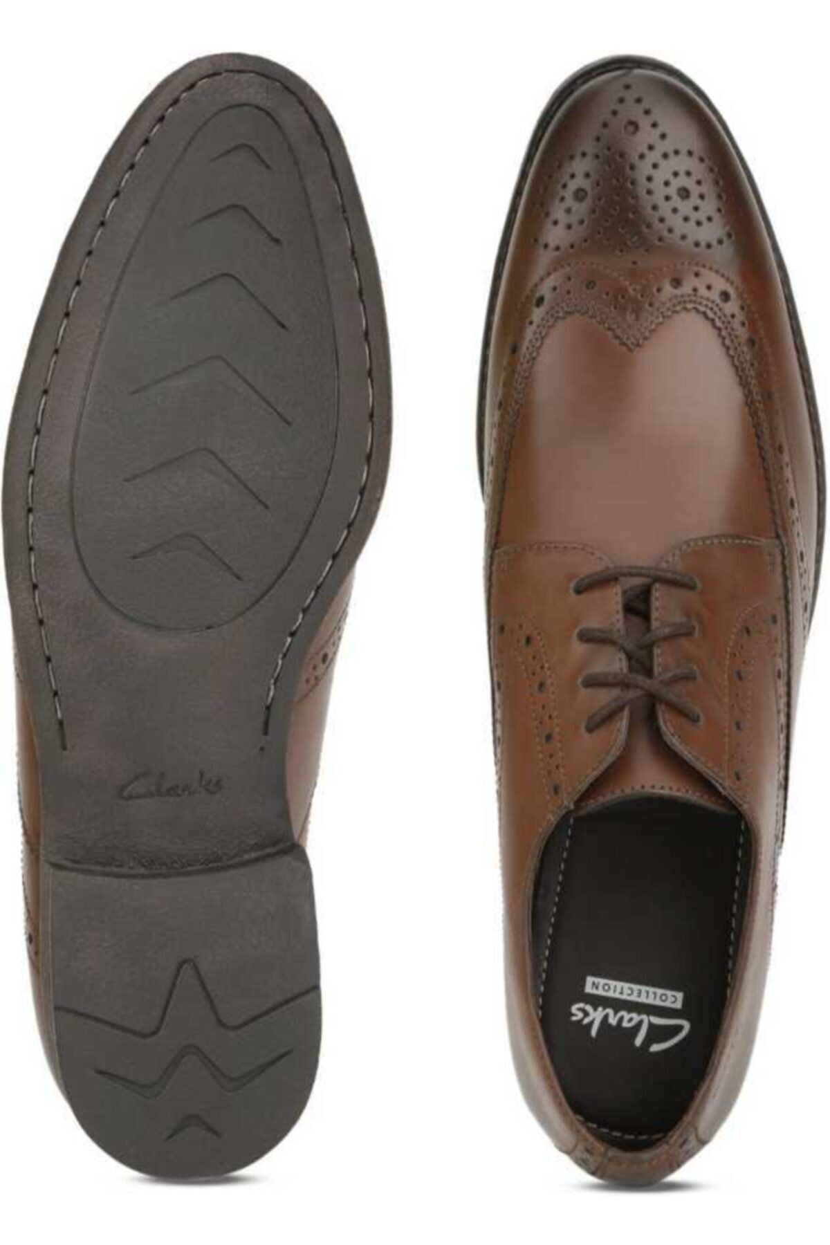 CLARKS Erkek Bağcıklı Ayakkabı Şık Rahat Ortholite Chart Limit Tan Leather