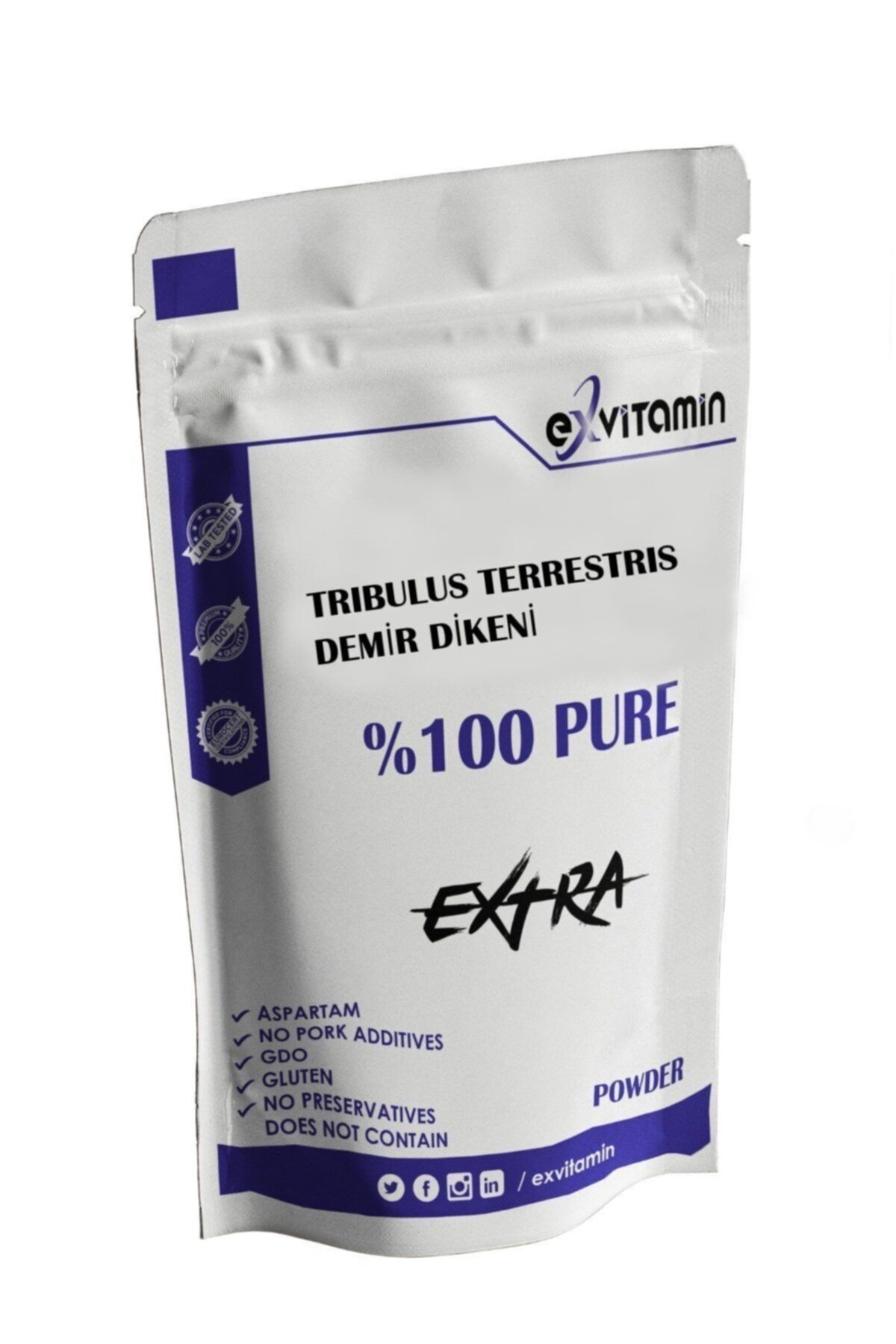exvitamin Tribulus Extract Demir Dikeni Pure Hammadde 200 gr