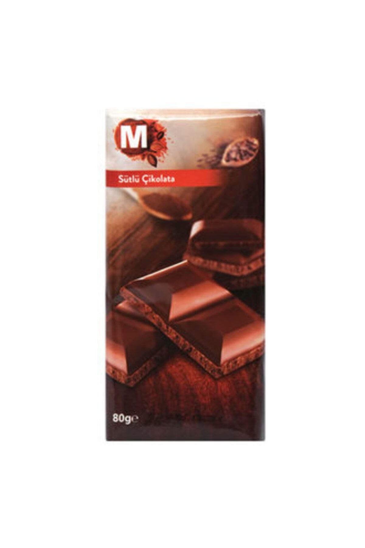 Migros Sütlü Çikolata Tablet 80 G