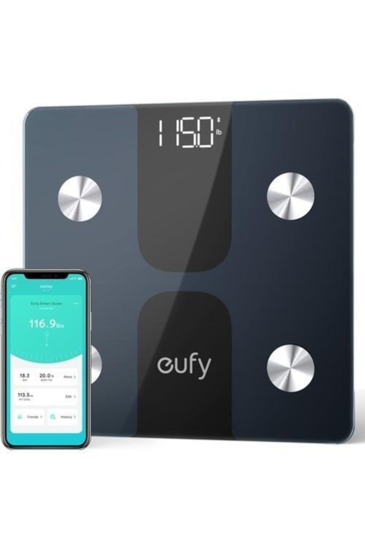 Anker Eufy Akıllı Bluetooth Tartı Dijital Baskül - Yağ Ölçer - Vücut Analizi