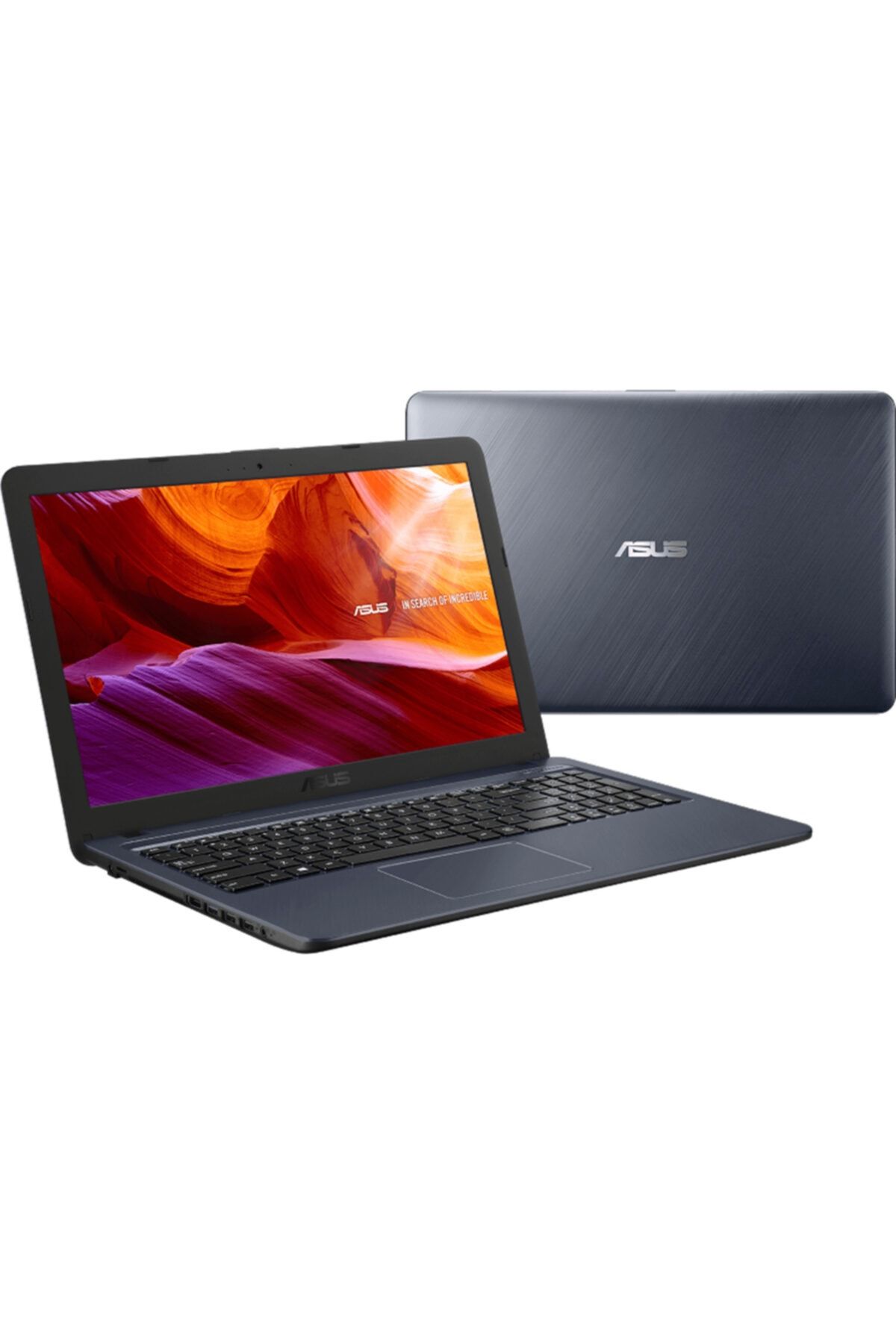 ASUS F543m (GQ1243T) 15.6" Intel Celeron 4 128gb (WİNDOWS 10) Notebook (KOYU GRİ)