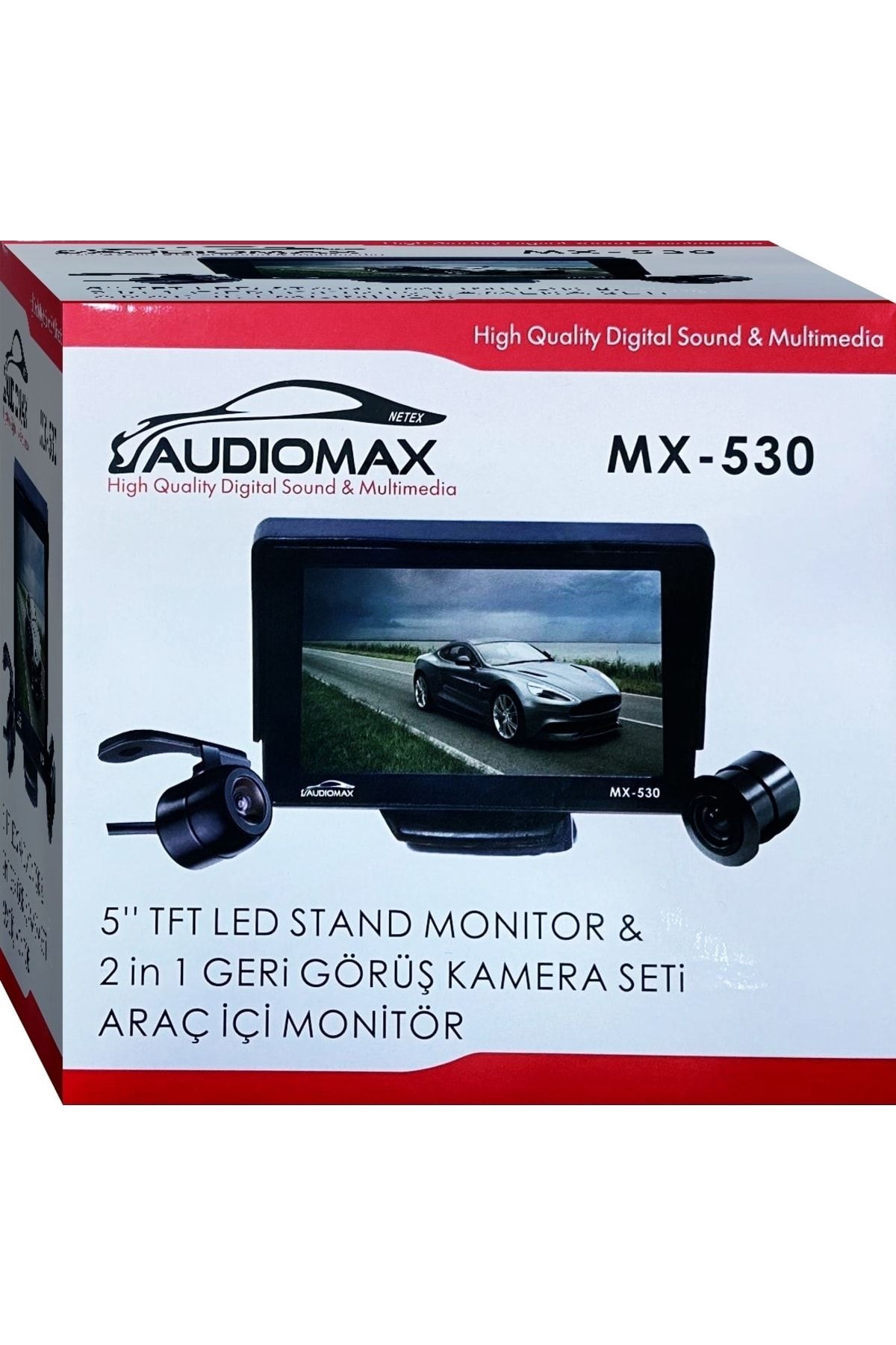 Audiomax 5 Inç Lcd Araç Monitör Geri Vites Kamerası Hediyeli