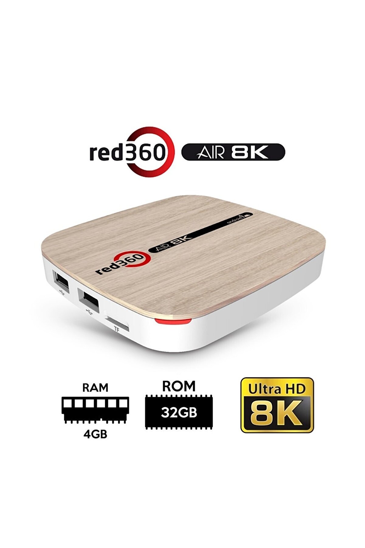 Redline Red 360air 8k 4gbddr3 Ram 32gb Rom Android Tv Box