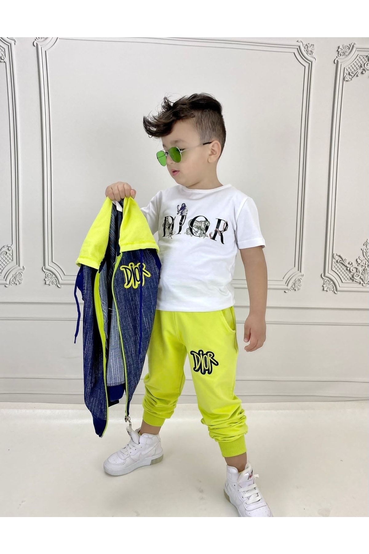 TRDM Çocuk Giyim 3lü Dior Unisex Takım