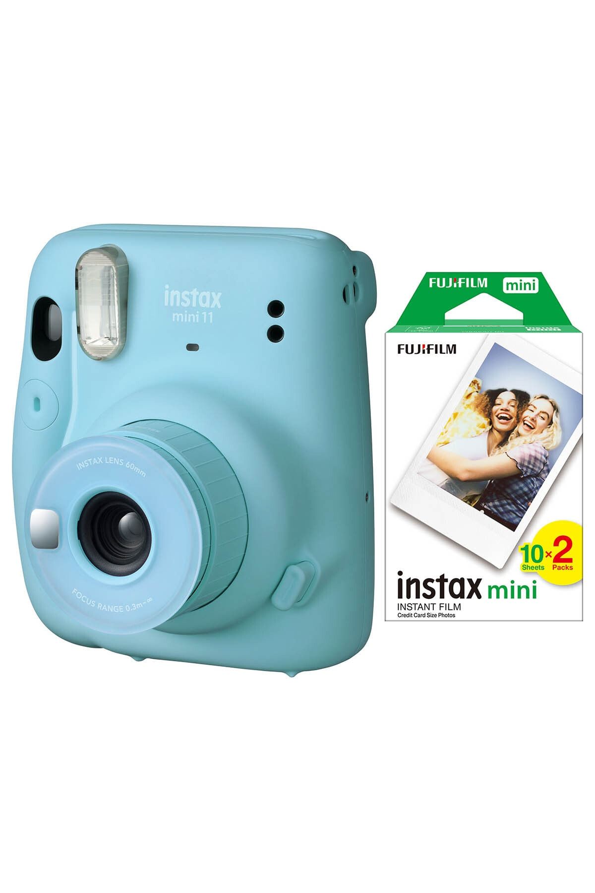 Fujifilm Instax Mini 11 Mavi Fotoğraf Makinesi 20li Film