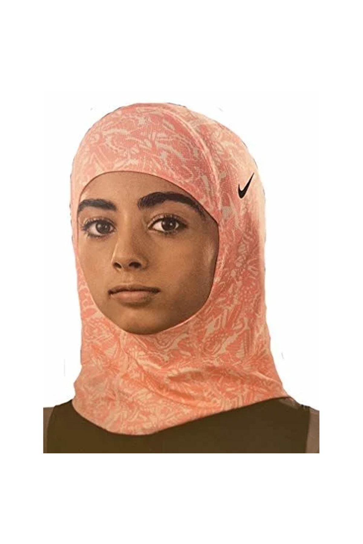 Nike Pro Y Hijab Printed Echo Sporcu Başörtüsü Eşarp Pembe N.000.3536.963