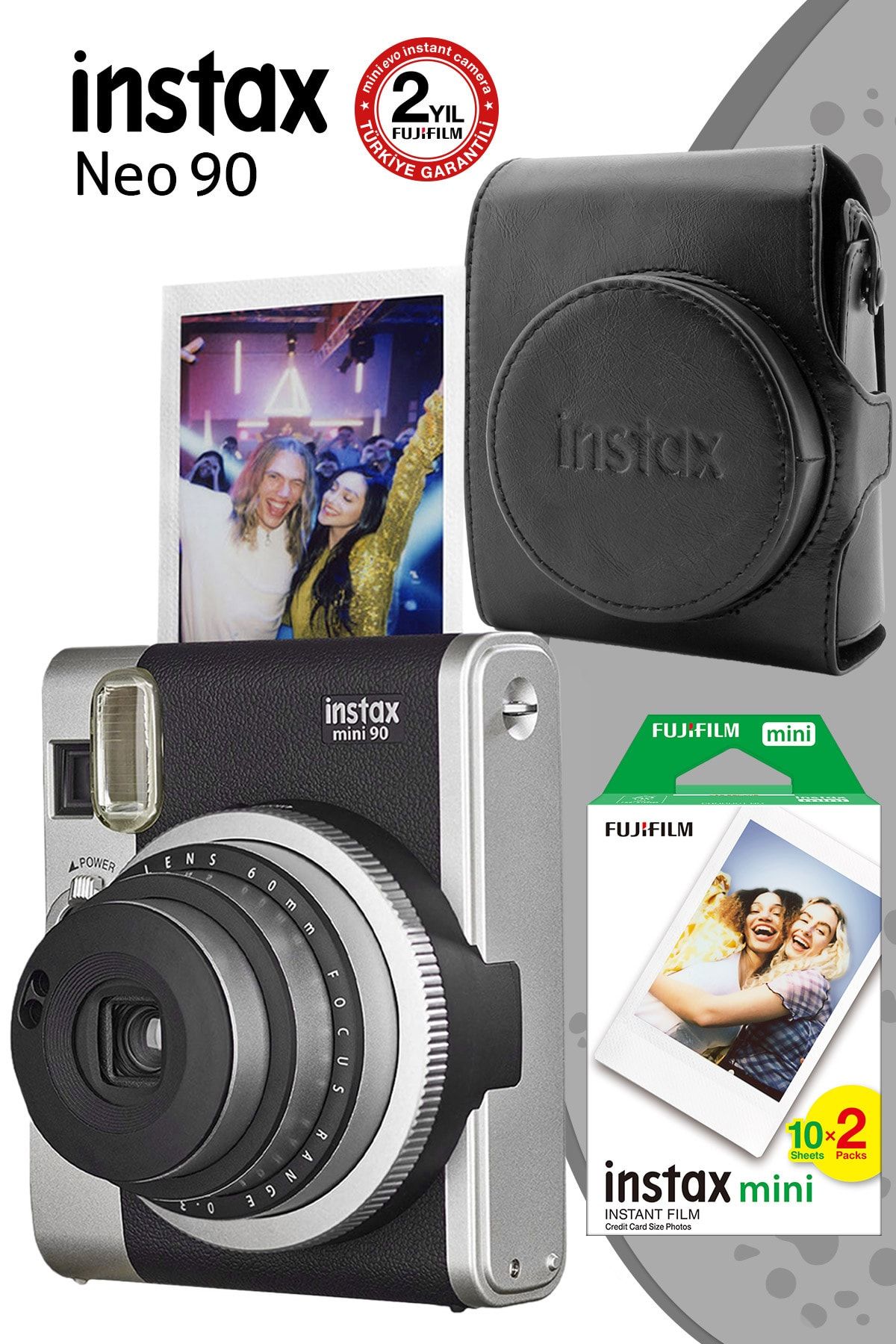 Fujifilm Instax Neo 90 Classic Siyah Fotoğraf Makinesi Ve Hediye Seti 4