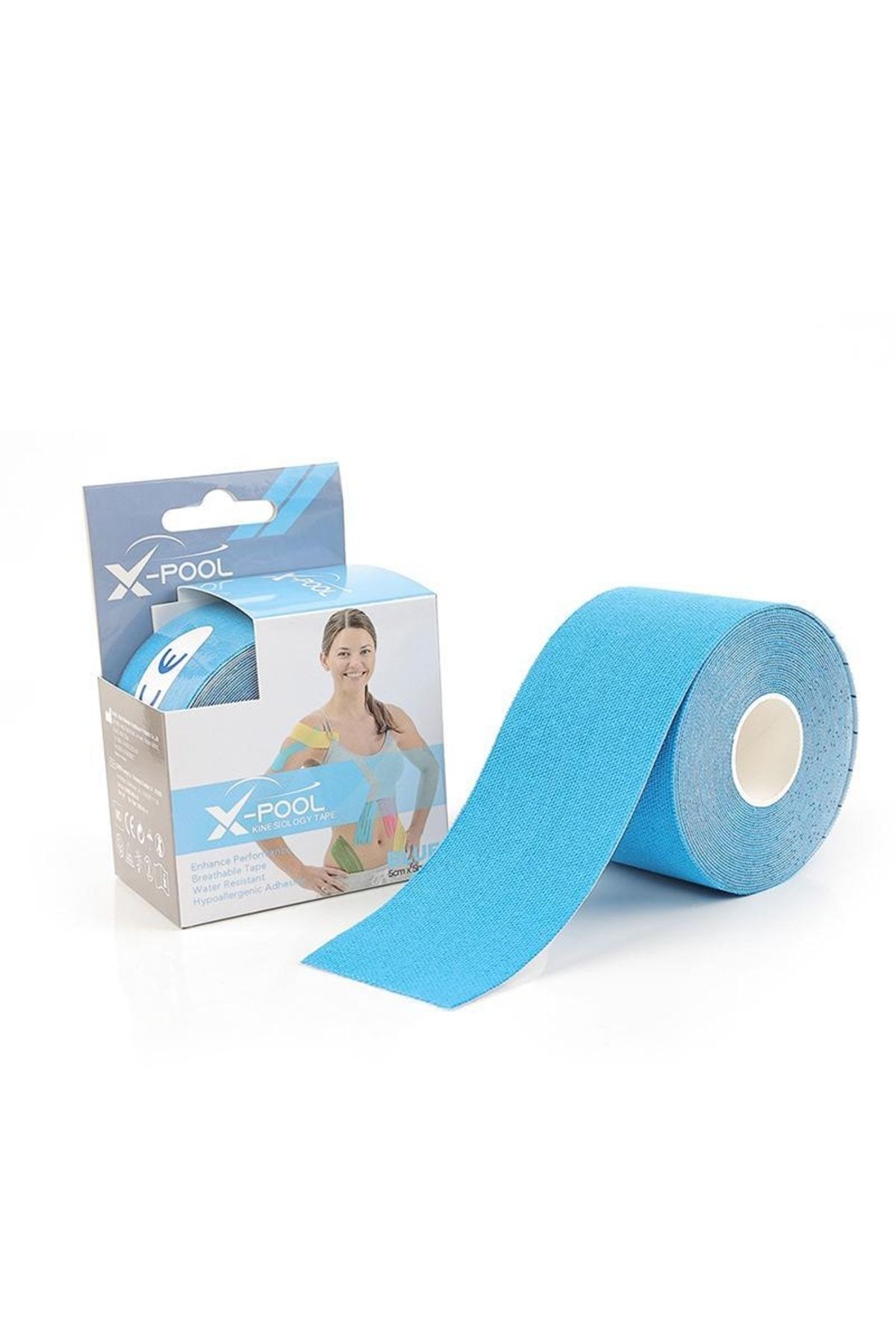 X Pool Kinezyo Tape Mavi Rengi, Kinesio Tape Kas Ağrı Bandı