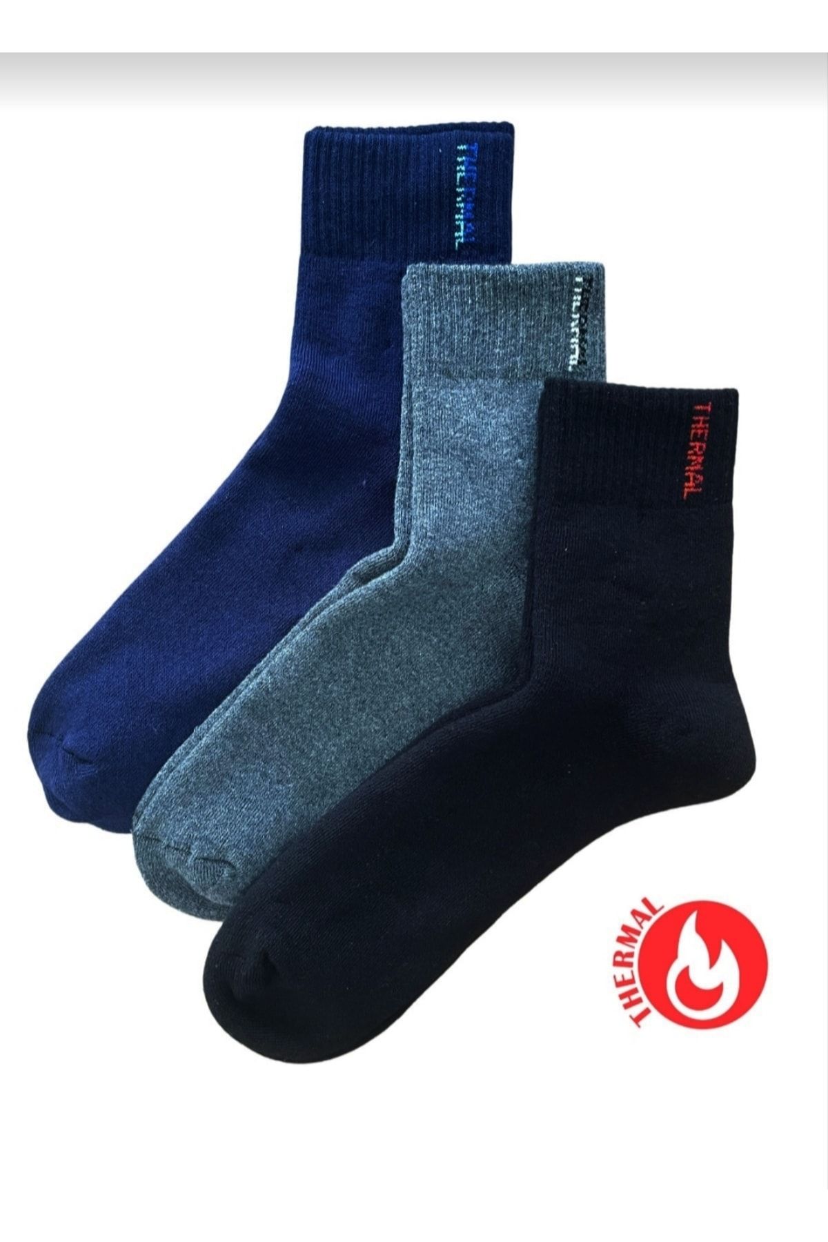 BERELCAN Dikişsiz Termal Havlu Çorap Kışlık Çorap