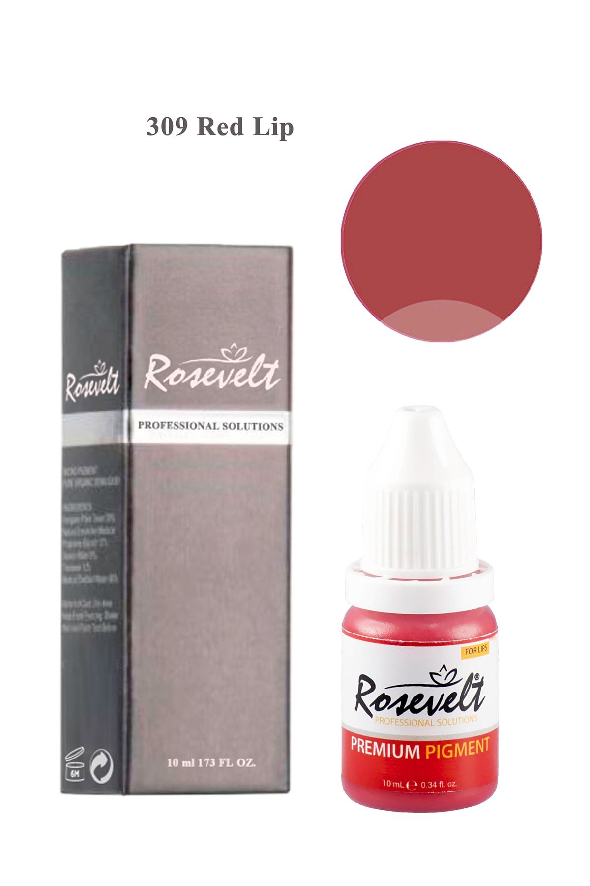 ROSEVELT Kalıcı Makyaj Boyası 309 Red Lip Kalıcı Makyaj Dudak Boyası
