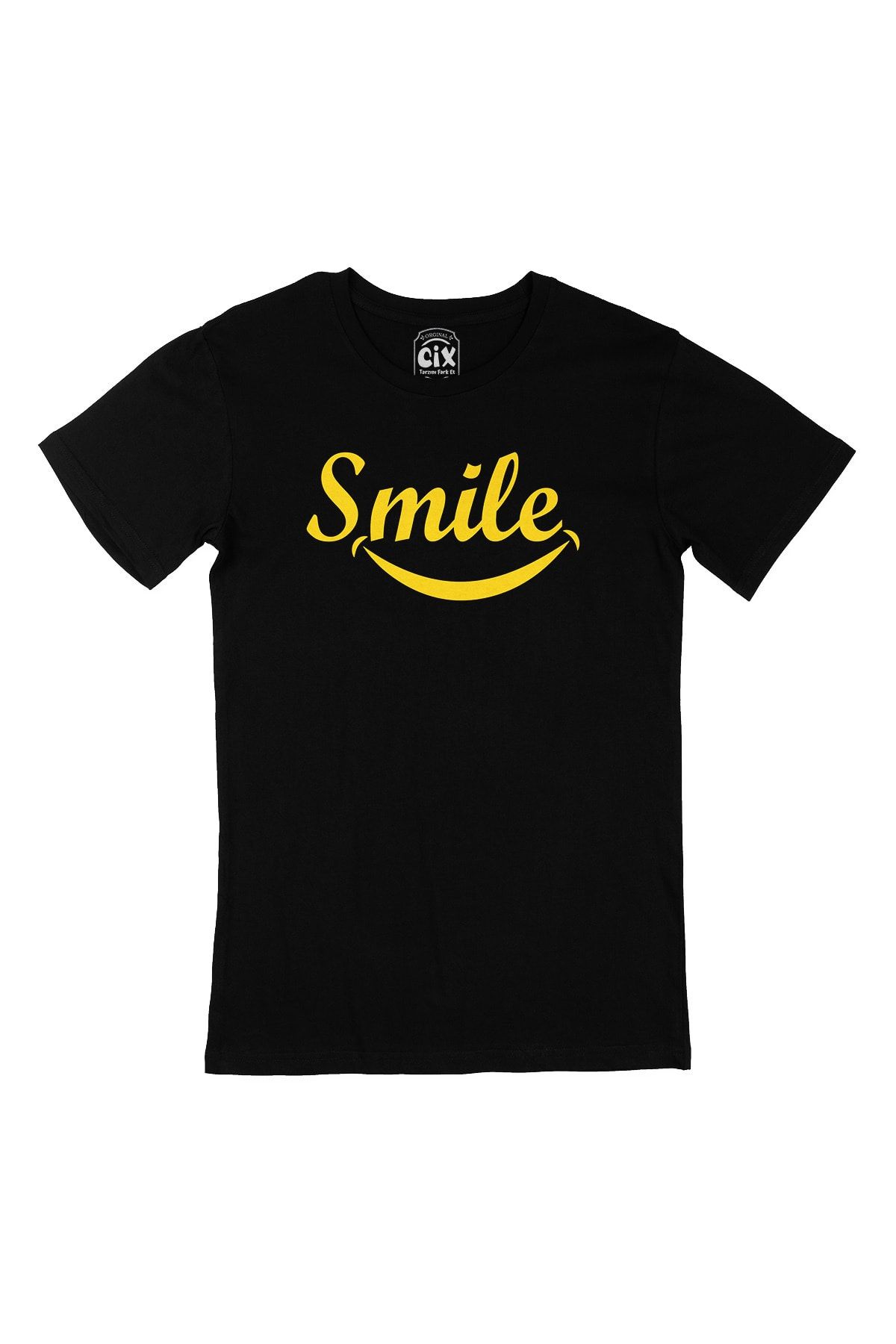 Cix Smile Gülümse Siyah Tişört
