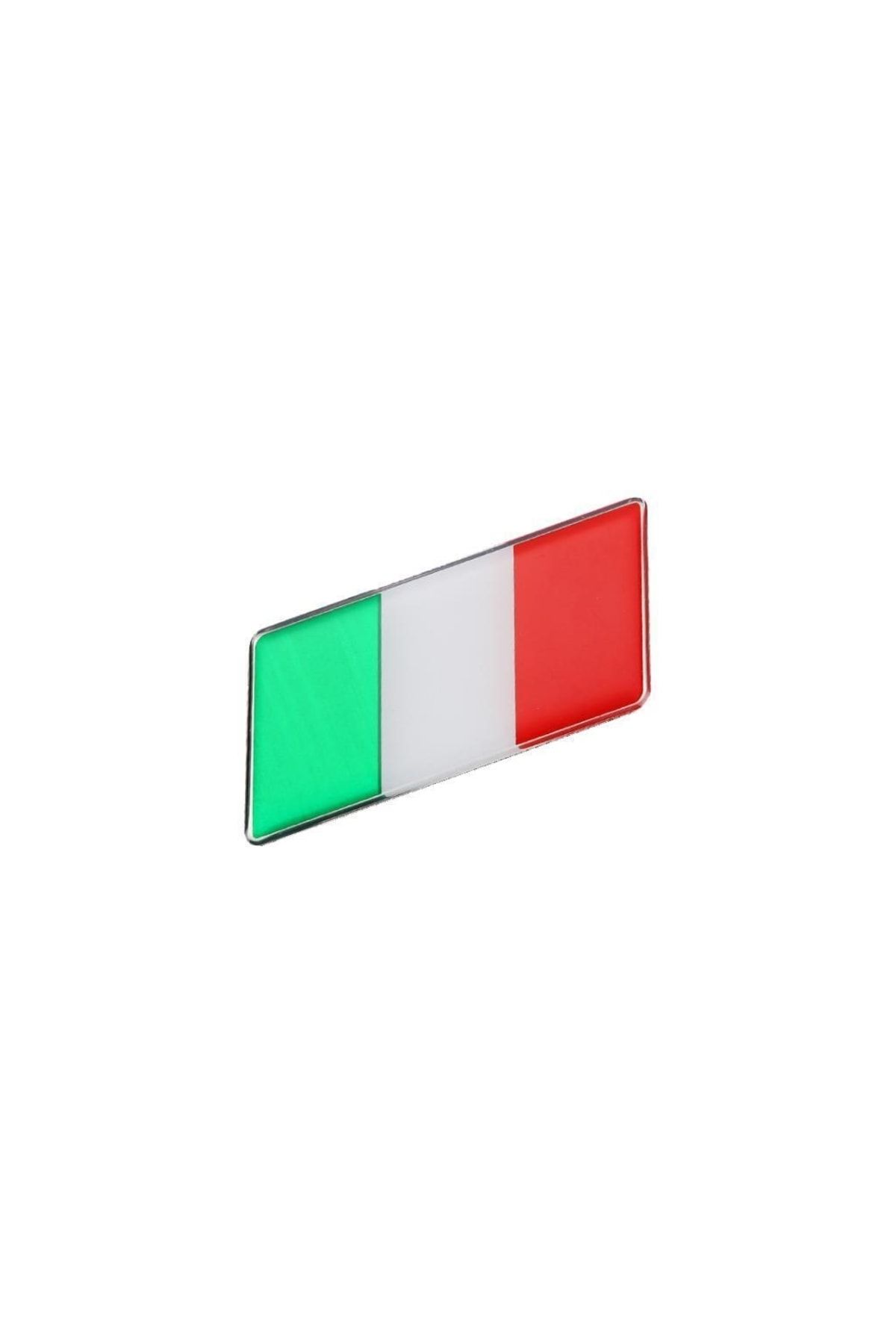 Knmaster Italya Bayrağı Tasarımlı Damlalı Alüminyum Sticker Etiket