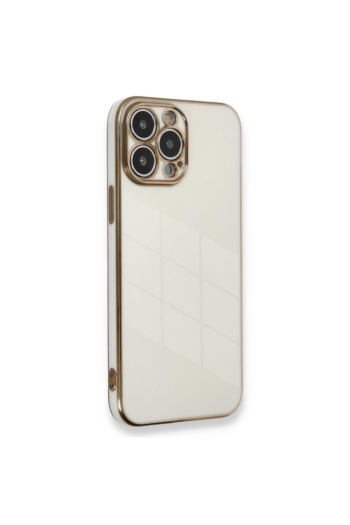 Microsonic Apple Iphone 14 Pro Max Kılıf Olive Plated Beyaz