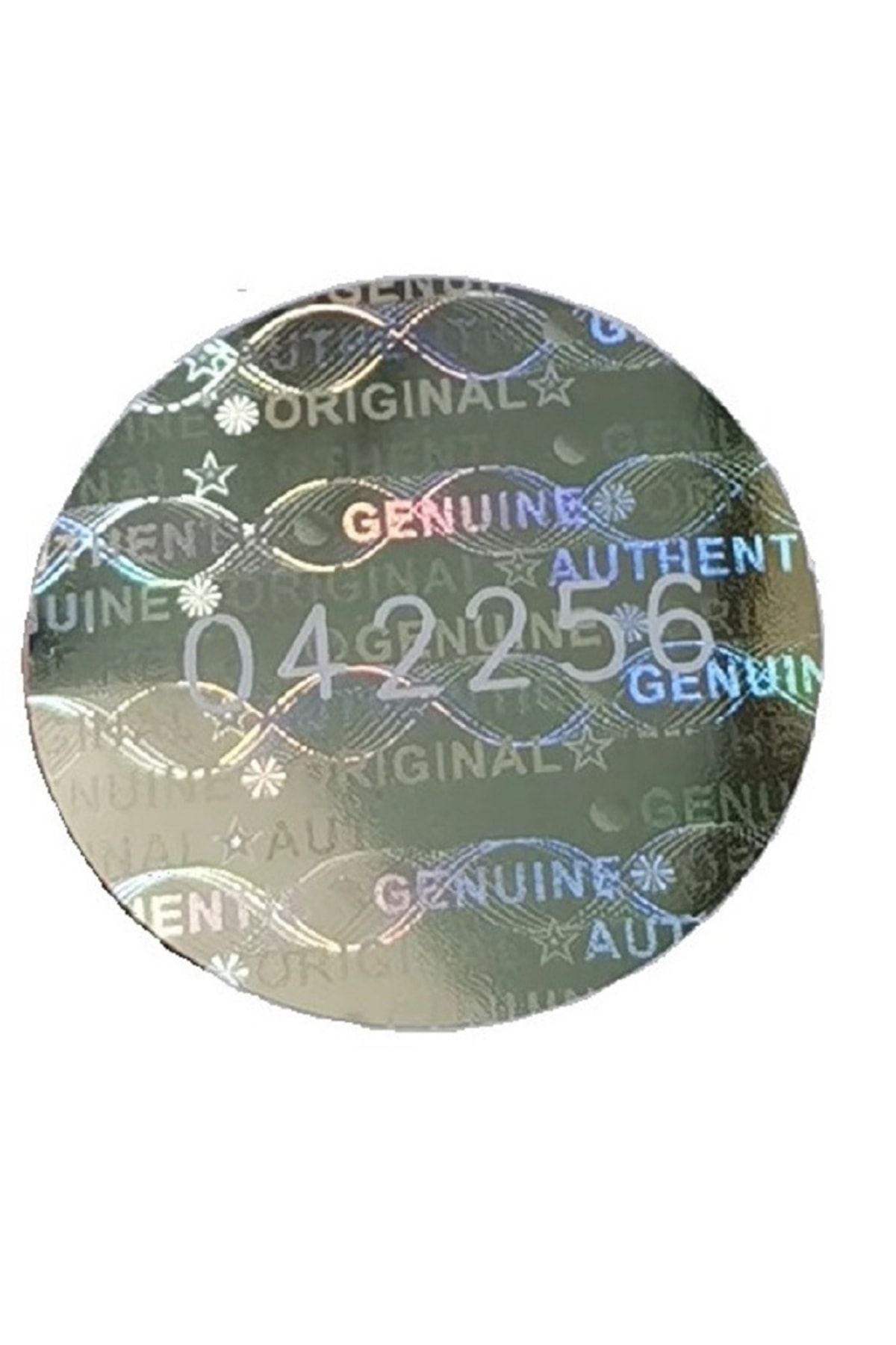 OEM Hologramlı Garanti Etiketi Seri Numaralı 2 Cm 49 Adet