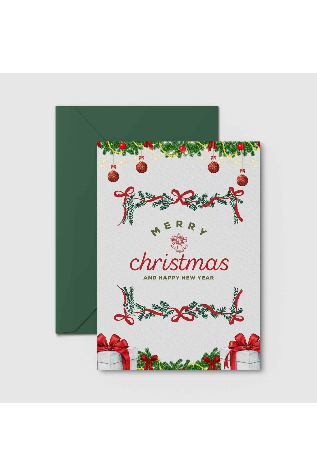 HRS Kartpostal - Tebrik Kartı & Zarf yeniyıl Yılbaşı Noel Christmas