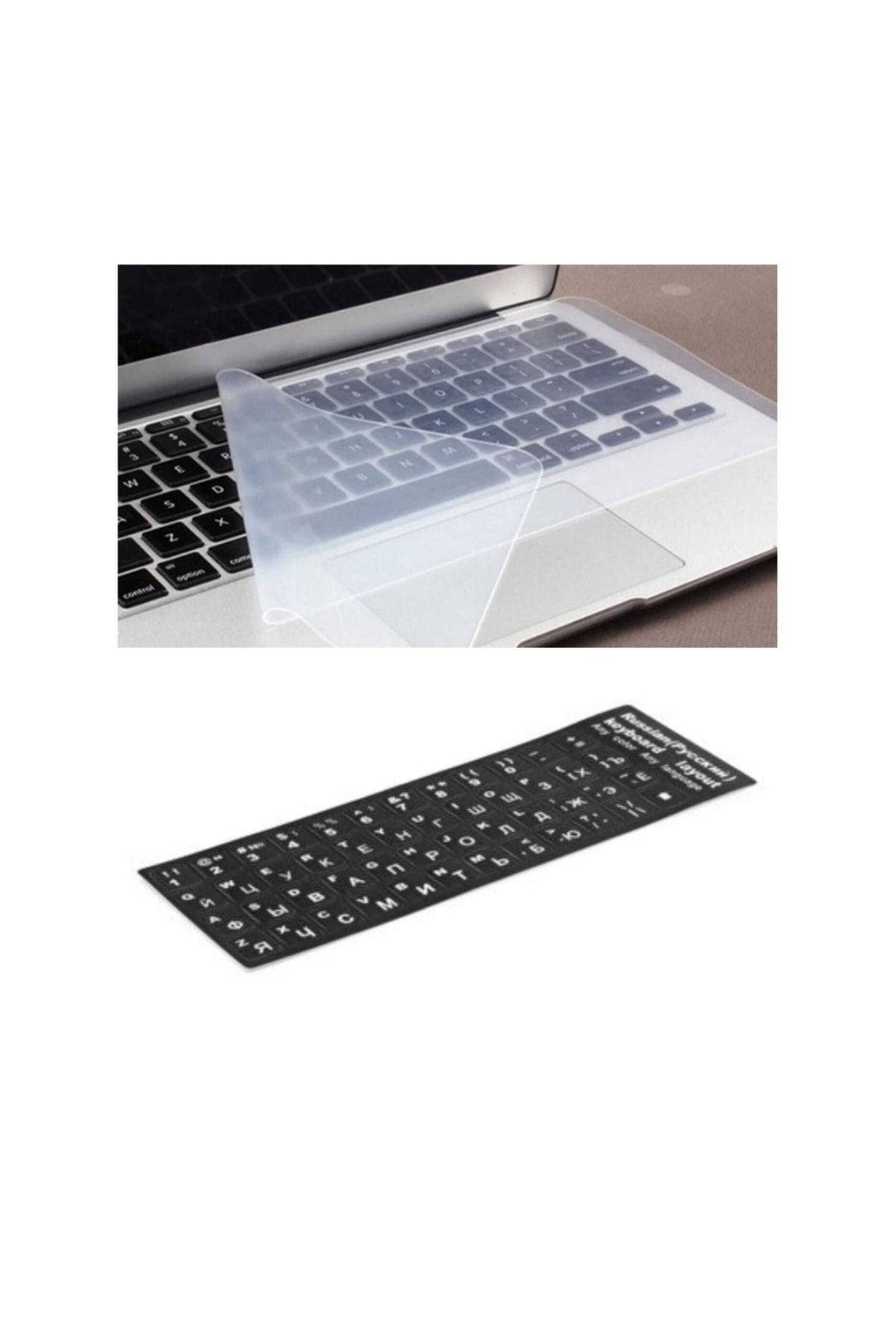 emrebilisim Şeffaf Silikon Notebook Laptop Bilgisayar Klavye Koruyucu Anti-toz Ve Su Geçirmez 15,6 Inç 17,3inç