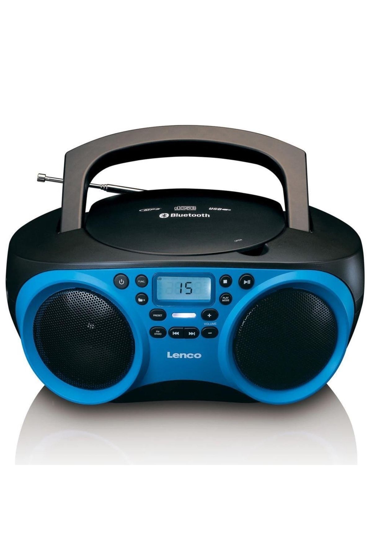 Lenco Scd-501 Mavi Taşınabilir Müzik Seti Fm Radyo Bluetooth Özellikli Cd-usb Oynatıcı - Mavi