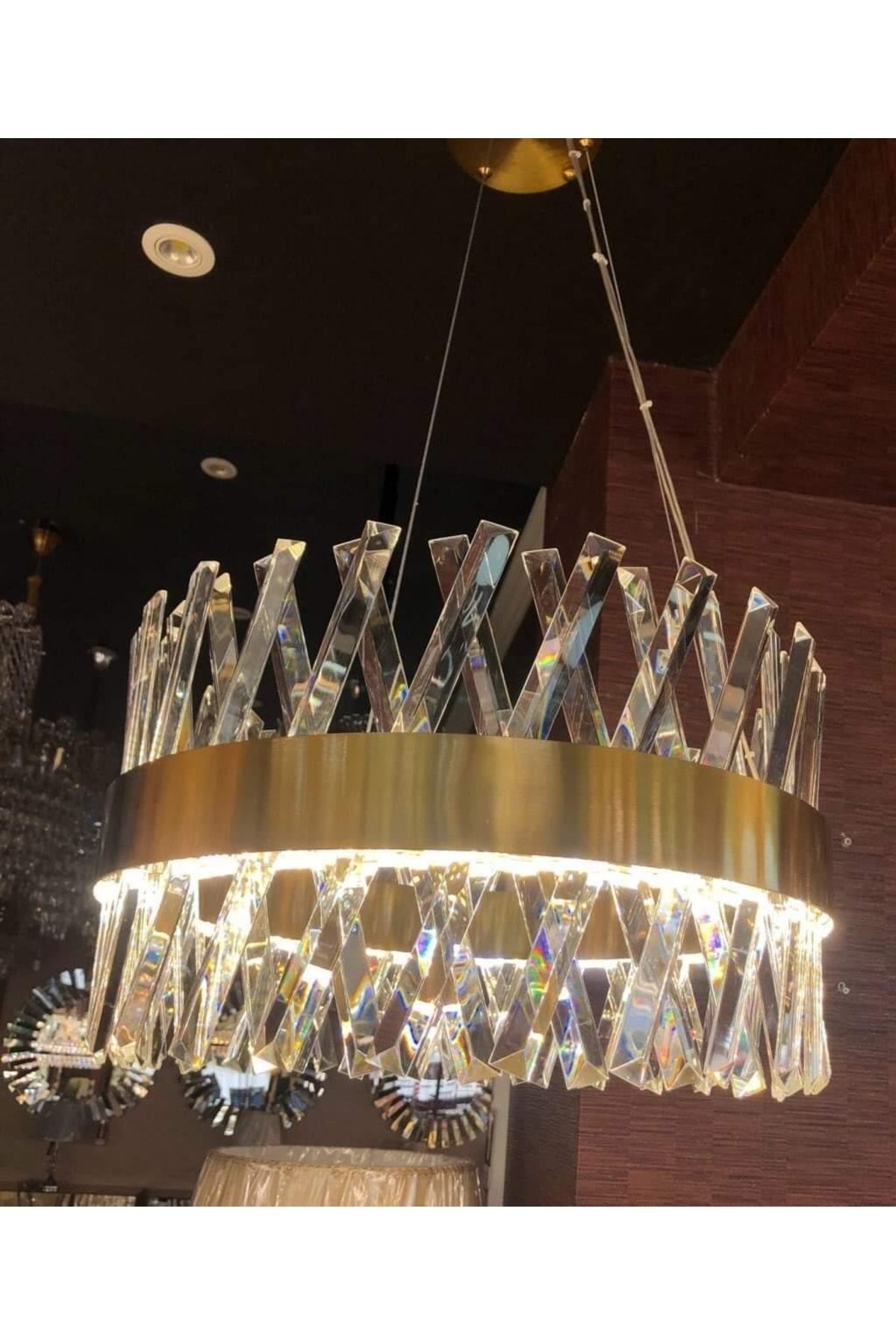Eczekahome Kristal Taşlı Led Avize