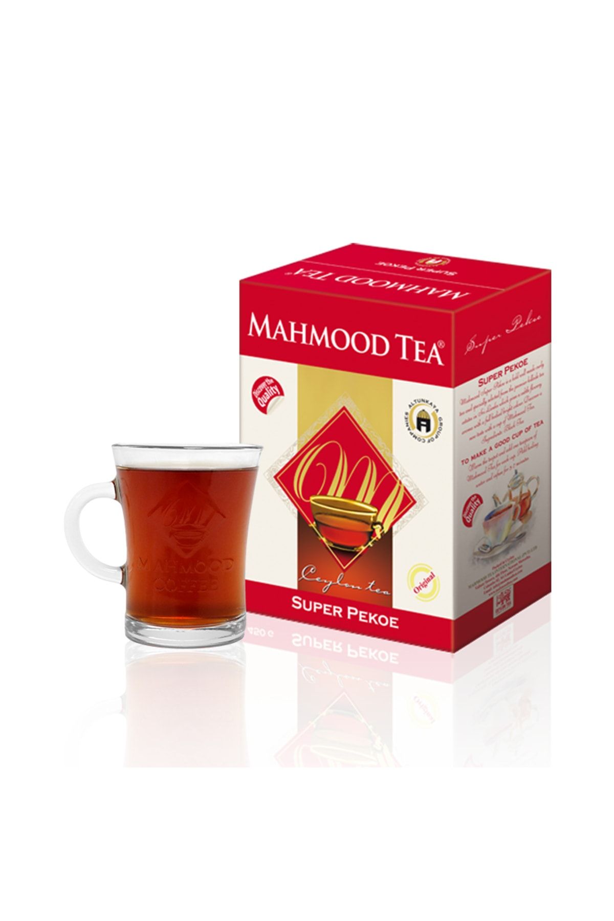 Mahmood Tea Ithal %100 Saf Seylan Pekoe Dökme Çayı 800 Gr Bardak Hediyeli