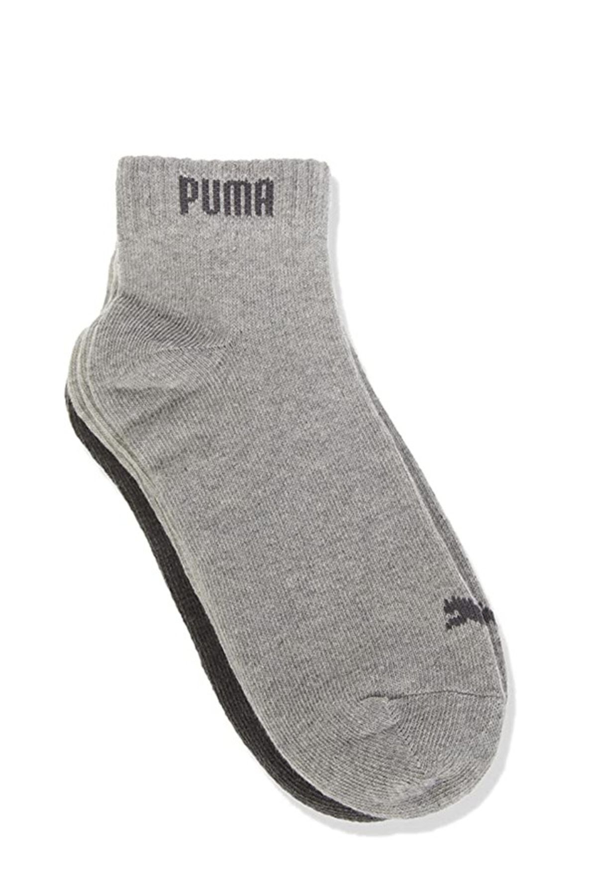 Puma Unisex Quarter Çorap 3'lü Paket