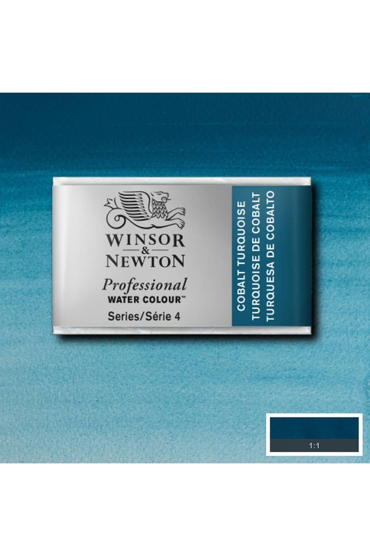 Winsor Newton Winsor & Newton Professional Sulu Boya Tam Tablet Cobalt Turquoise 190 S.4