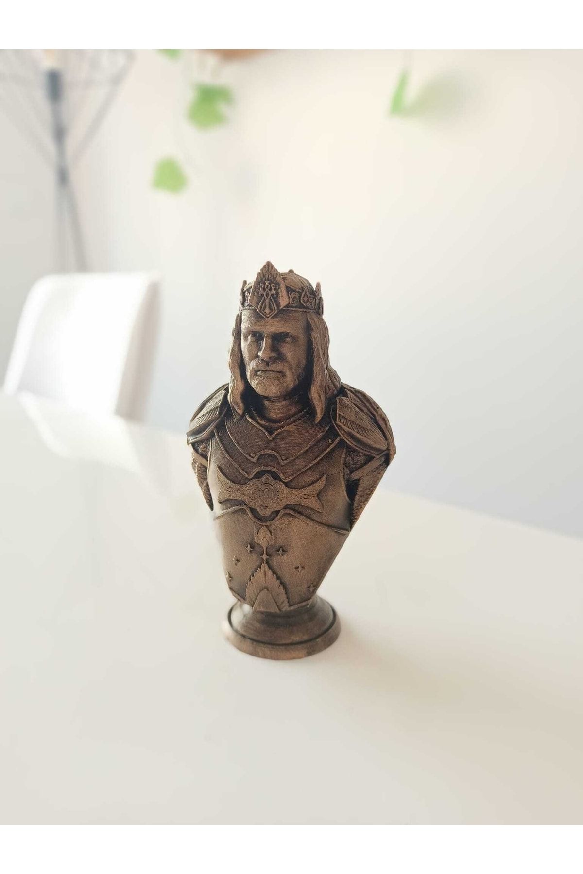 Carbontech 3D Teknolojileri Aragorn 15cm Yüzüklerin Efendisi Büst Dekoratif Figür Heykelcik