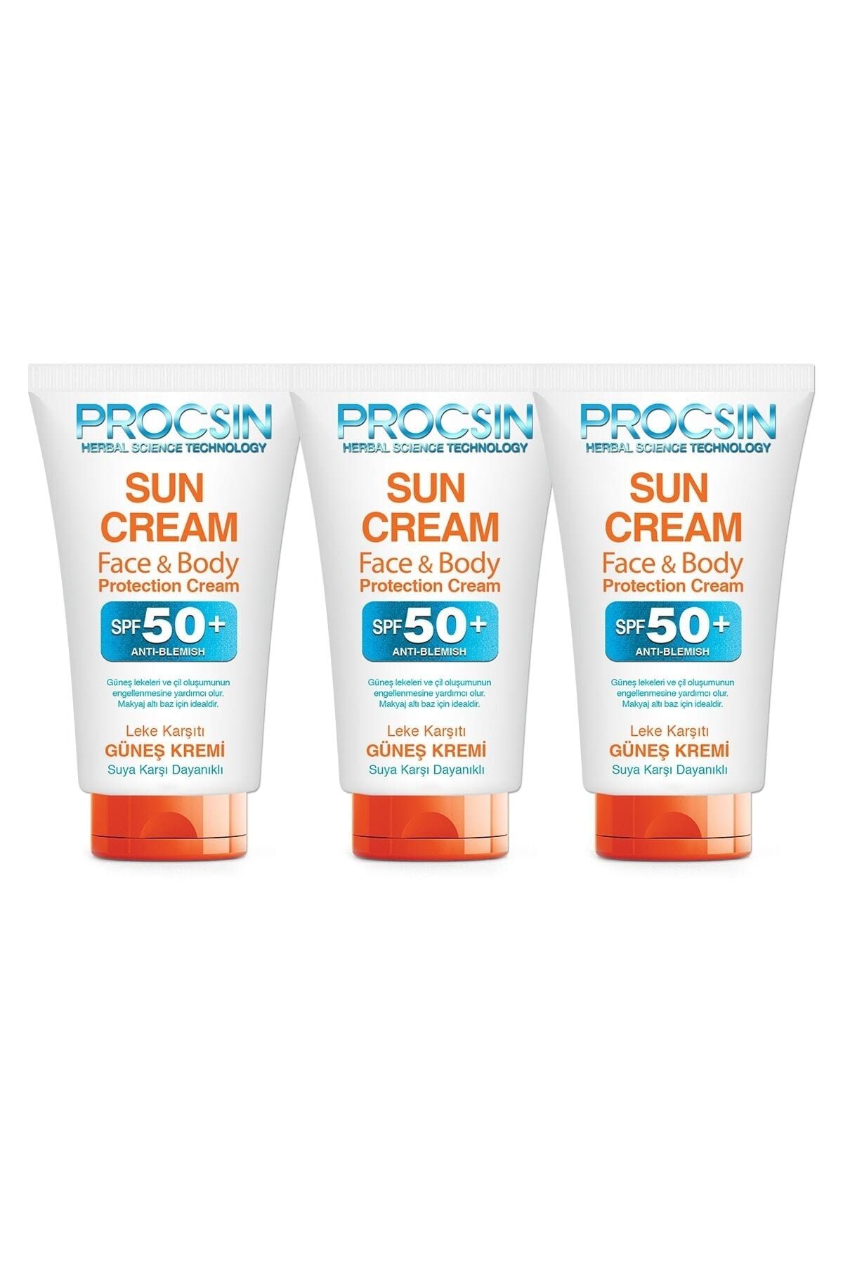PROCSIN Güneş Kremi Spf50+ 3x(50)ml Fırsat Paketi