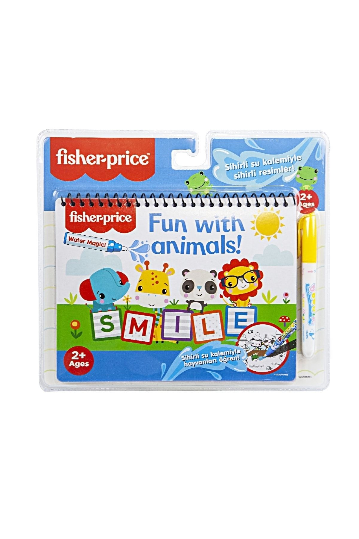 Magic Water Fisher Price Water Painting Sulu Kalem Ile Sihirli Boyama Kitabı Hayvanlar