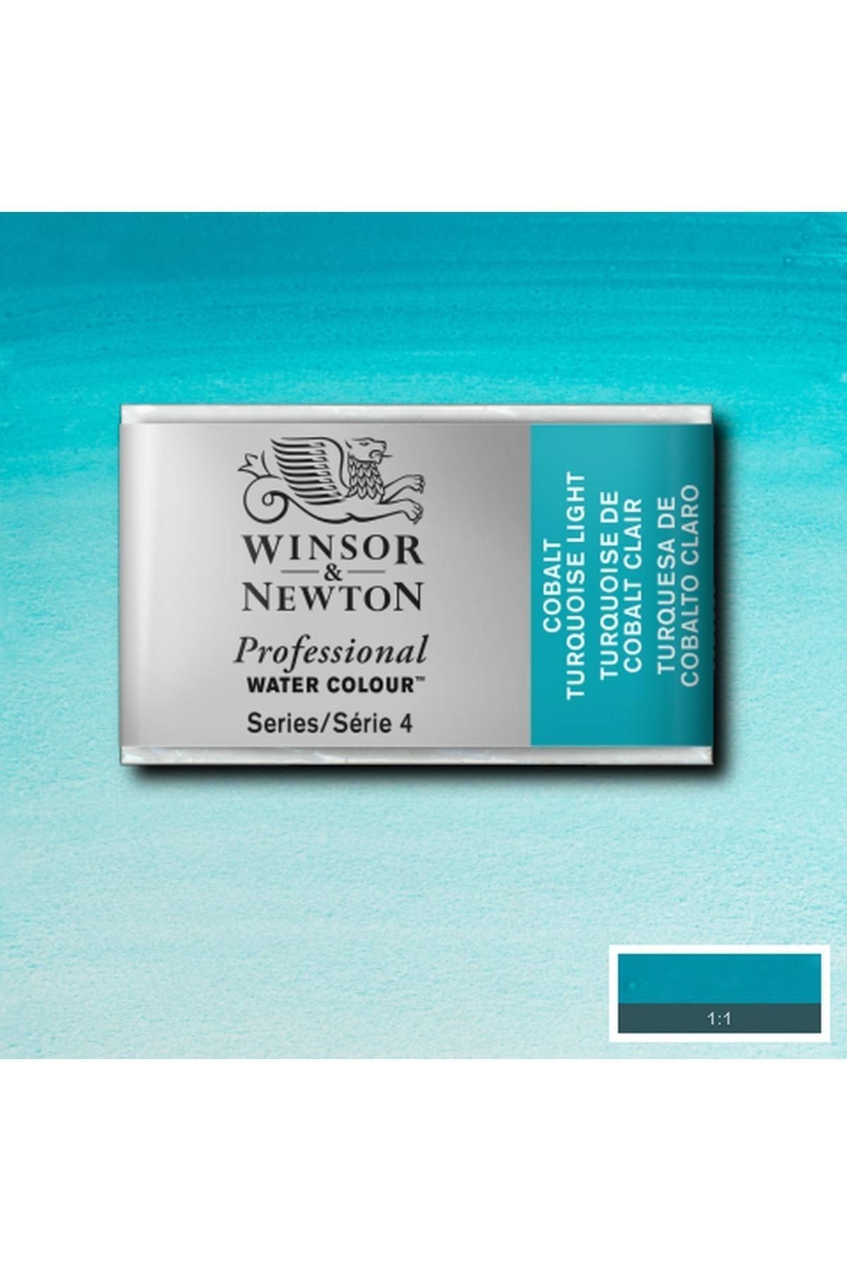 Winsor Newton Winsor & Newton Professional Sulu Boya Tam Tablet Cobalt Turquoise Light 191 S.4