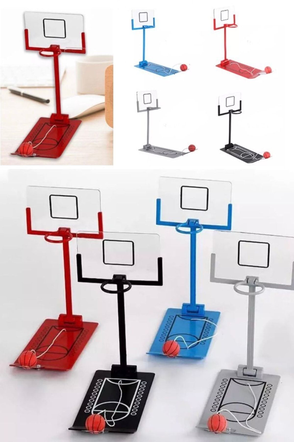 Utelips Masa Basketbol Kurulumu Kolay Basıncı Azaltmak Plastik Dekompresyon Mini Basketbol Oyuncak Metal Şık