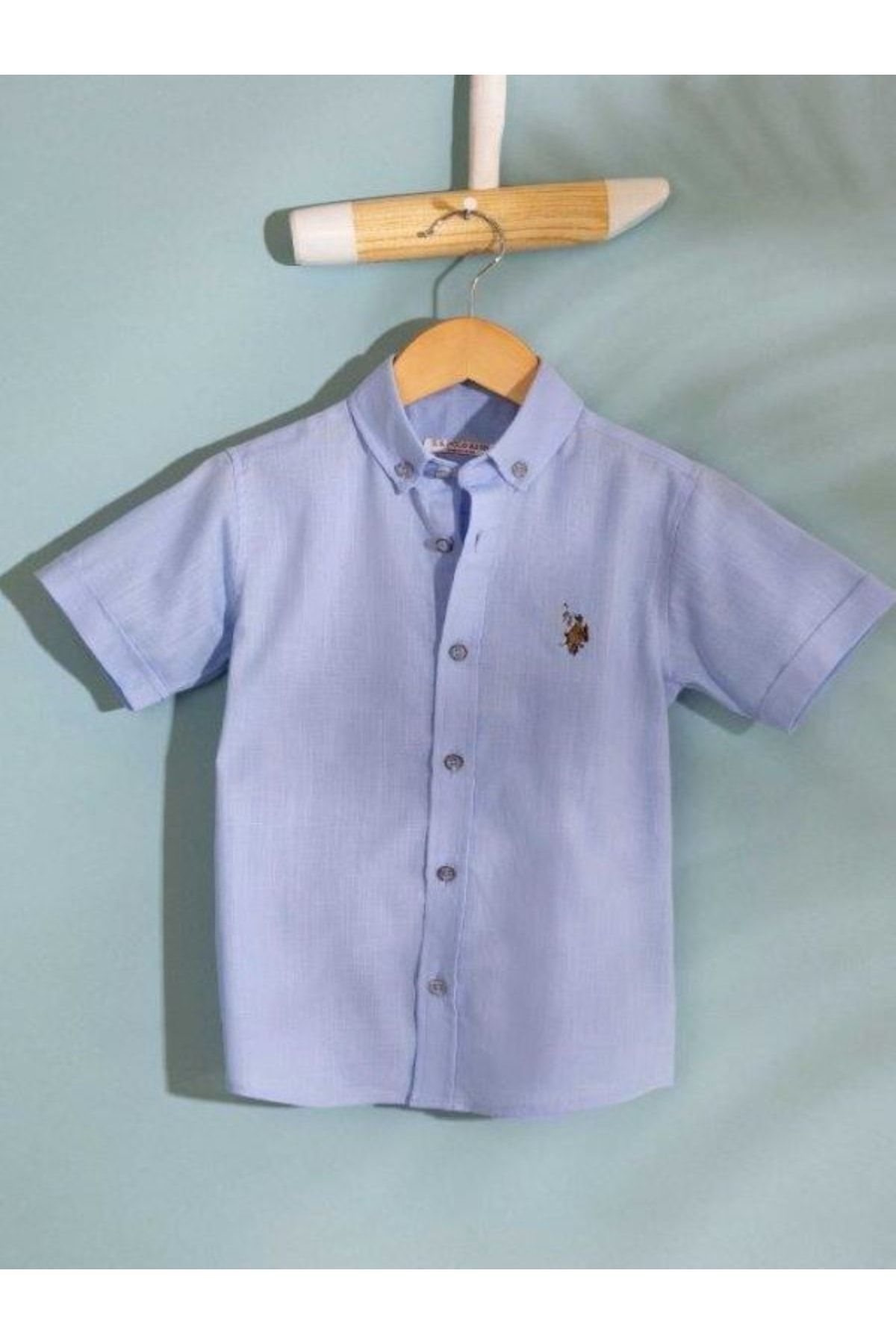 U.S. Polo Assn. Mavi Çocuk Gömlek