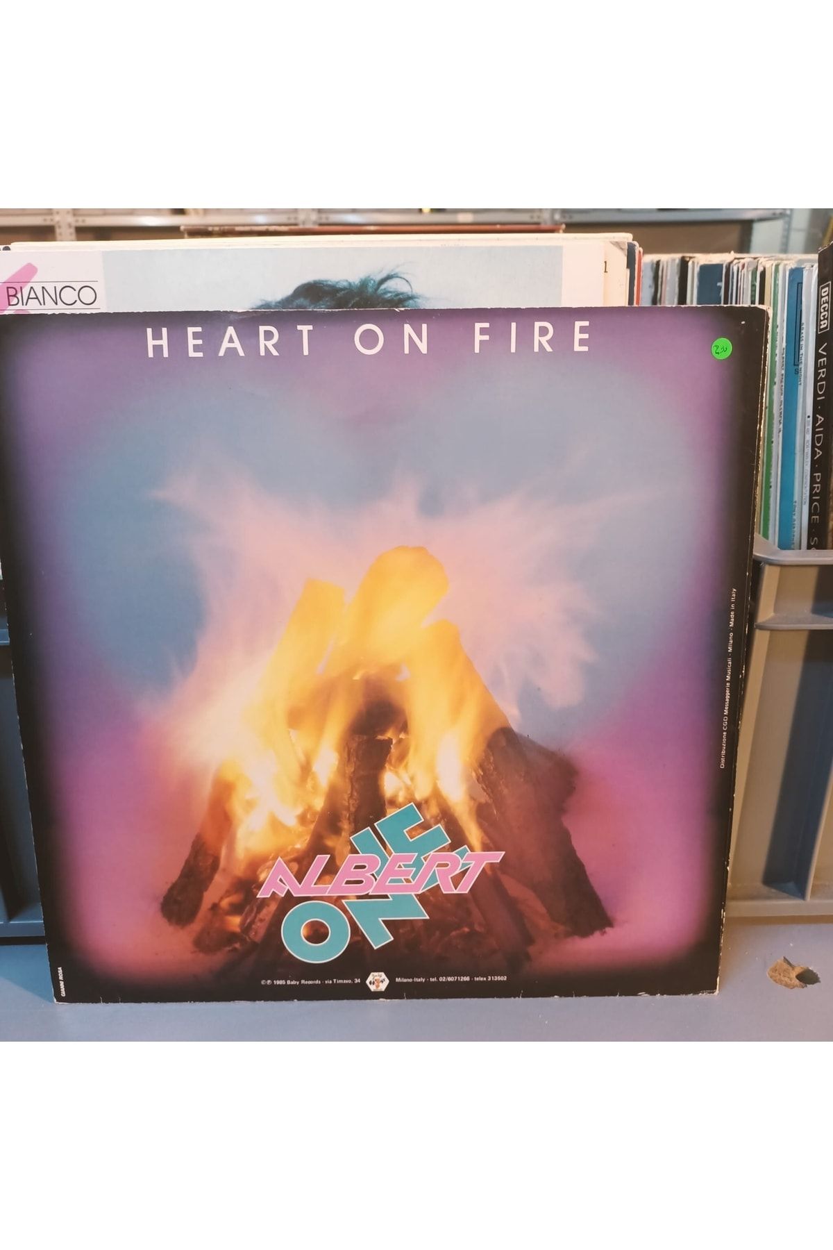 Kupon Albert One – Heart On Fire 1985 Plak