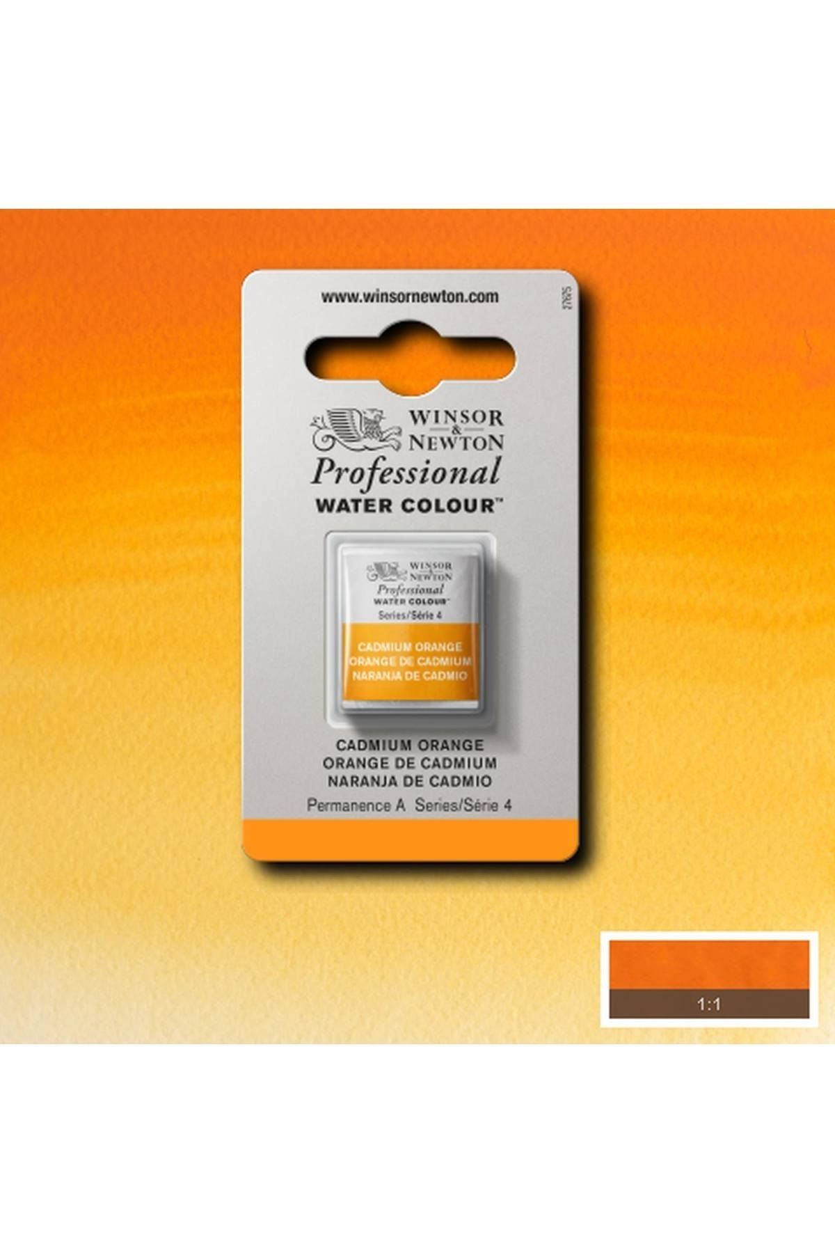 Winsor Newton Winsor & Newton Professional Sulu Boya Yarım Tablet Cadmium Orange 089 S.4