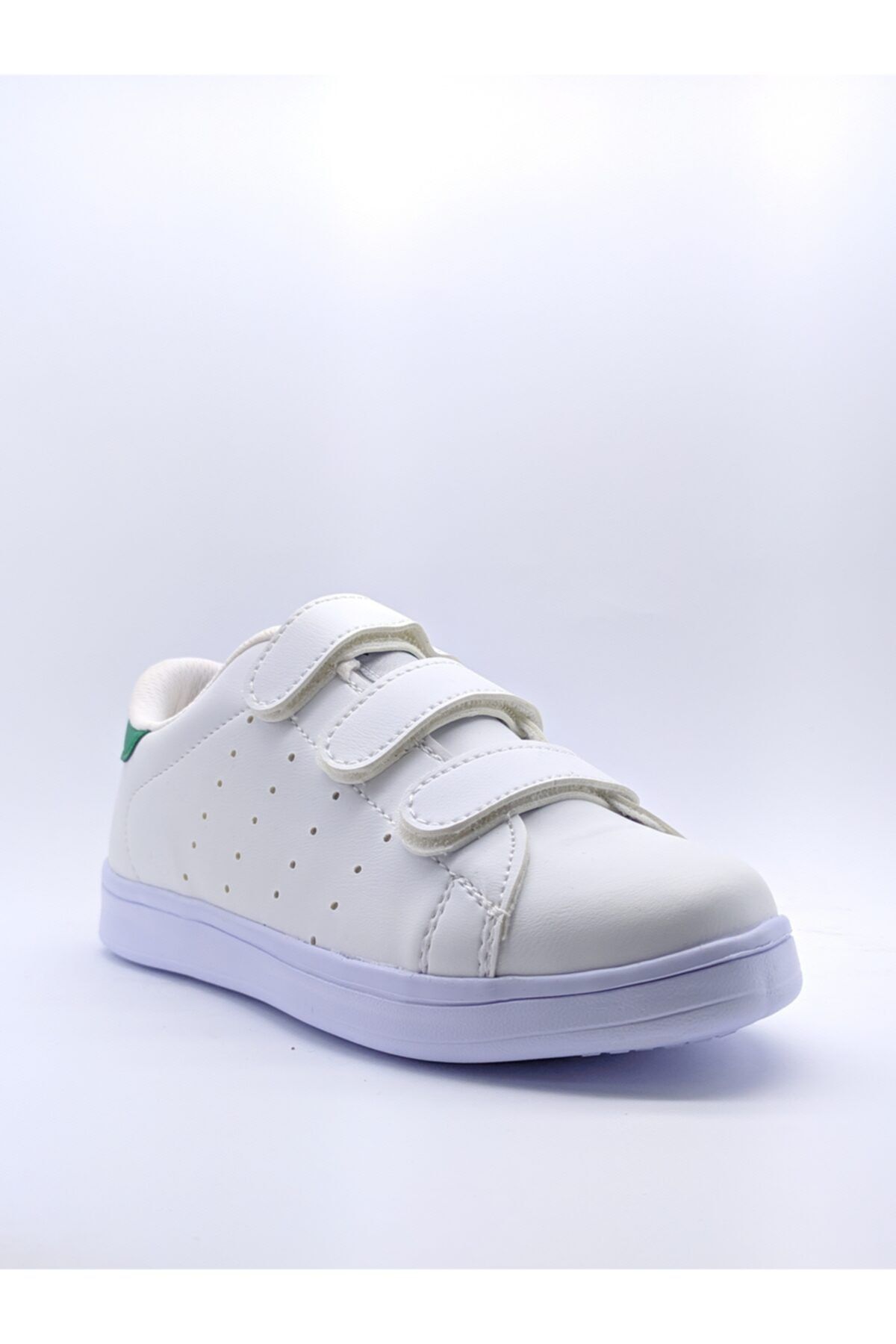 Venuma Unisex Mikrofiber Cırtlı Sneaker Ayakkabı 6 Ay Garantili Yerli Üretim Beyaz 308