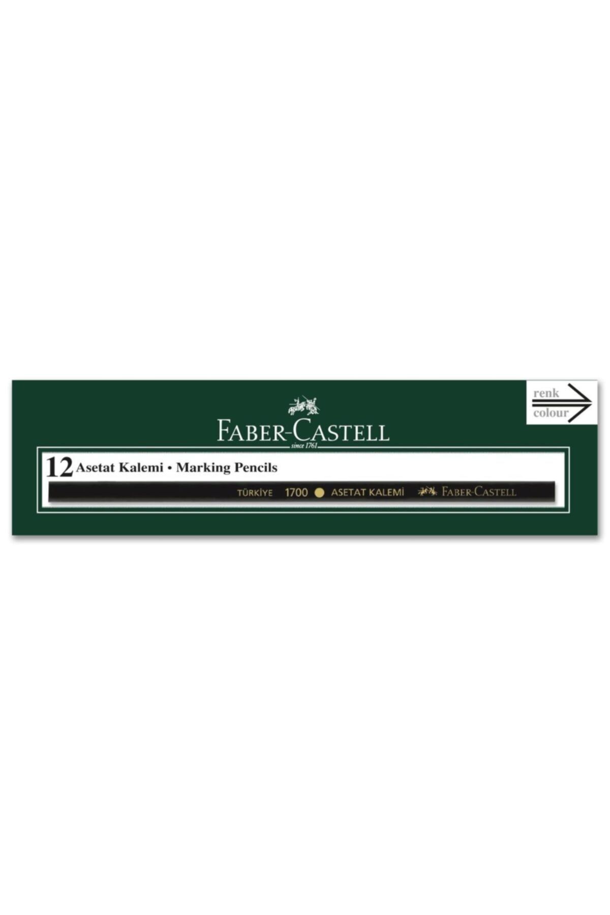 Faber Castell Asetat Işaretleme Kalemi Siyah 12 Adet