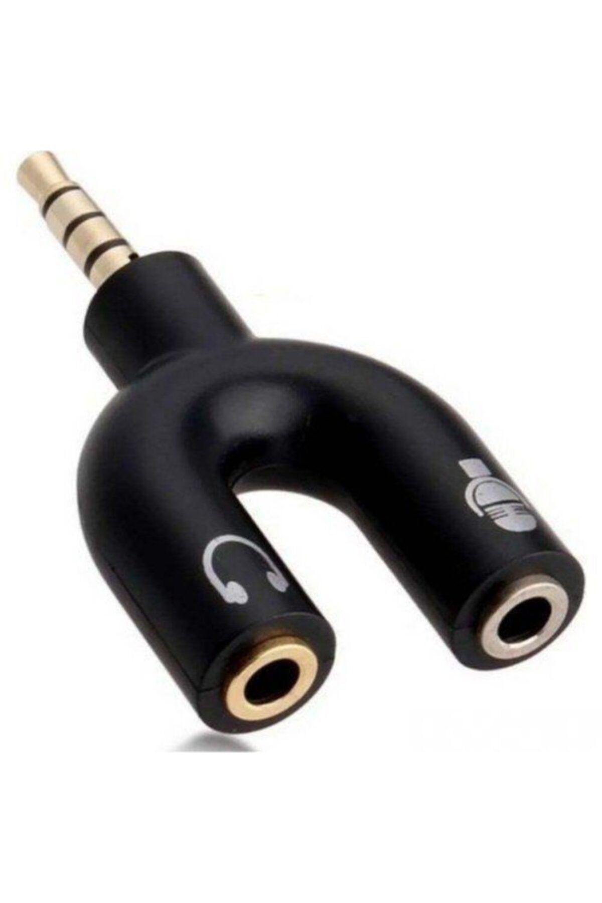 Umut Bilisim Tek Kulaklık Mikrofon Ayırıcı 3.5 mm Uyumlu Splitter Swıtch Dönüştürücü Kablo