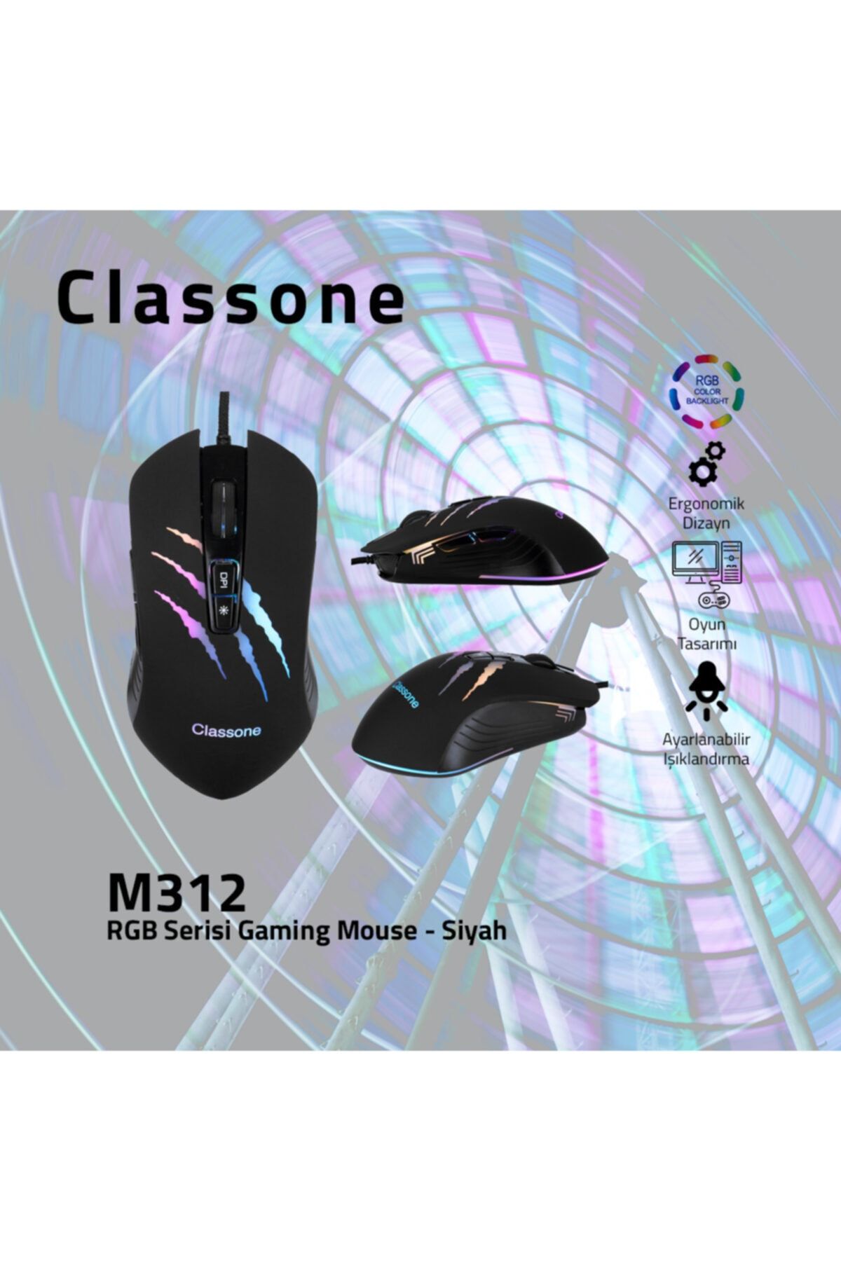 Classone M312 Rgb Serisi Gaming Mouse