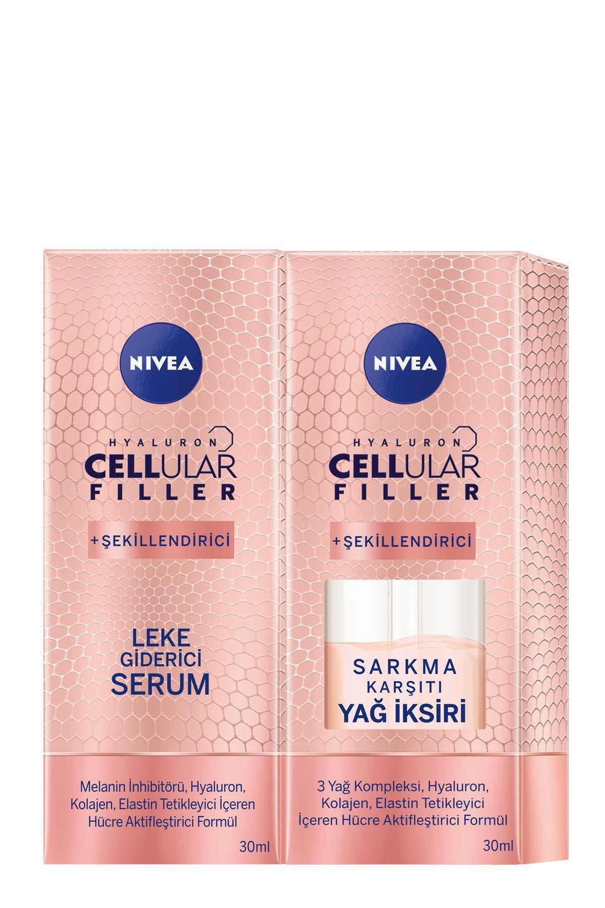 NIVEA Hyaluron Cellular Filler  Serum 30 Ml+cellular Sarkma Karşıtı Yağ Iksiri 30 Ml