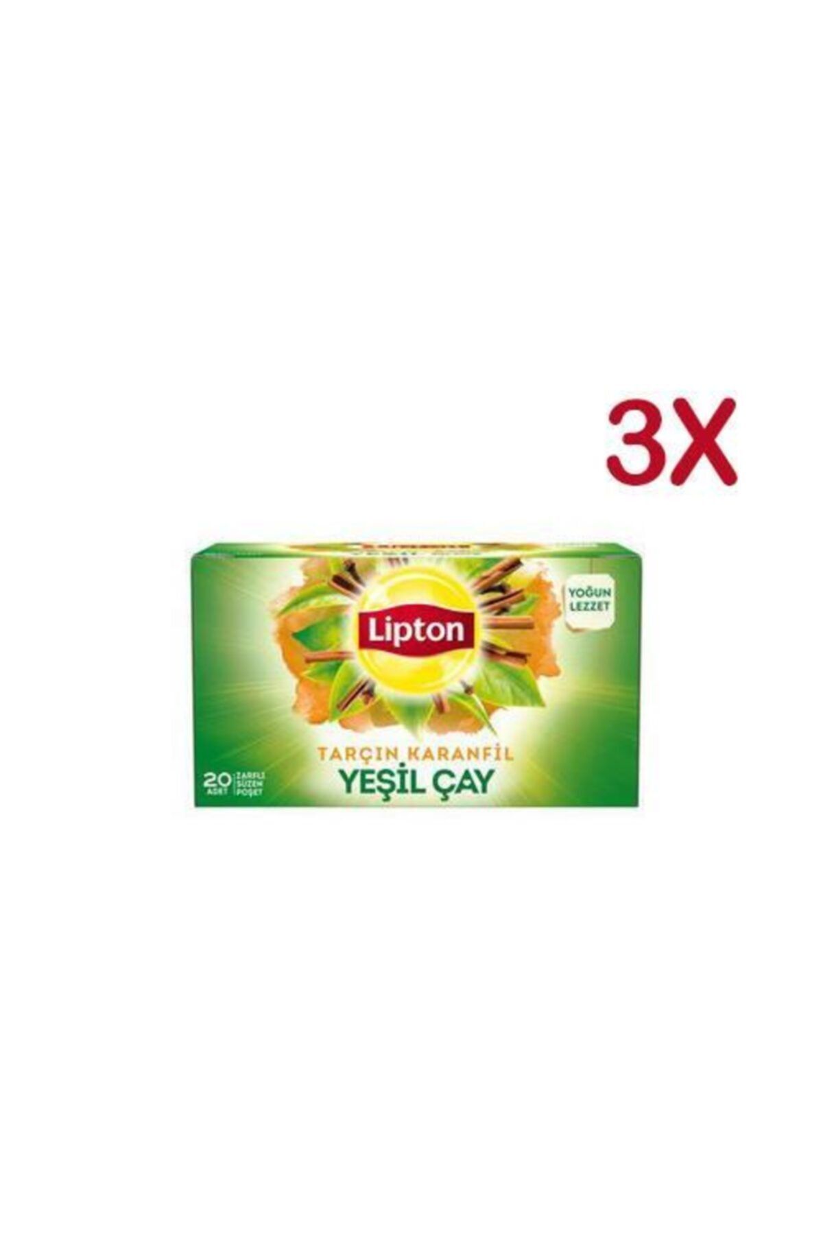 Lipton Karanfil Tarçın 20'li Yeşil Çay Bitki Çayı 30 G X 3 Adet