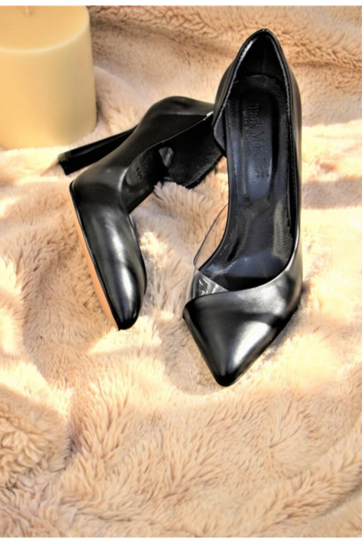 LAREN'S Kadın Siyah Klasik Topuklu Stiletto