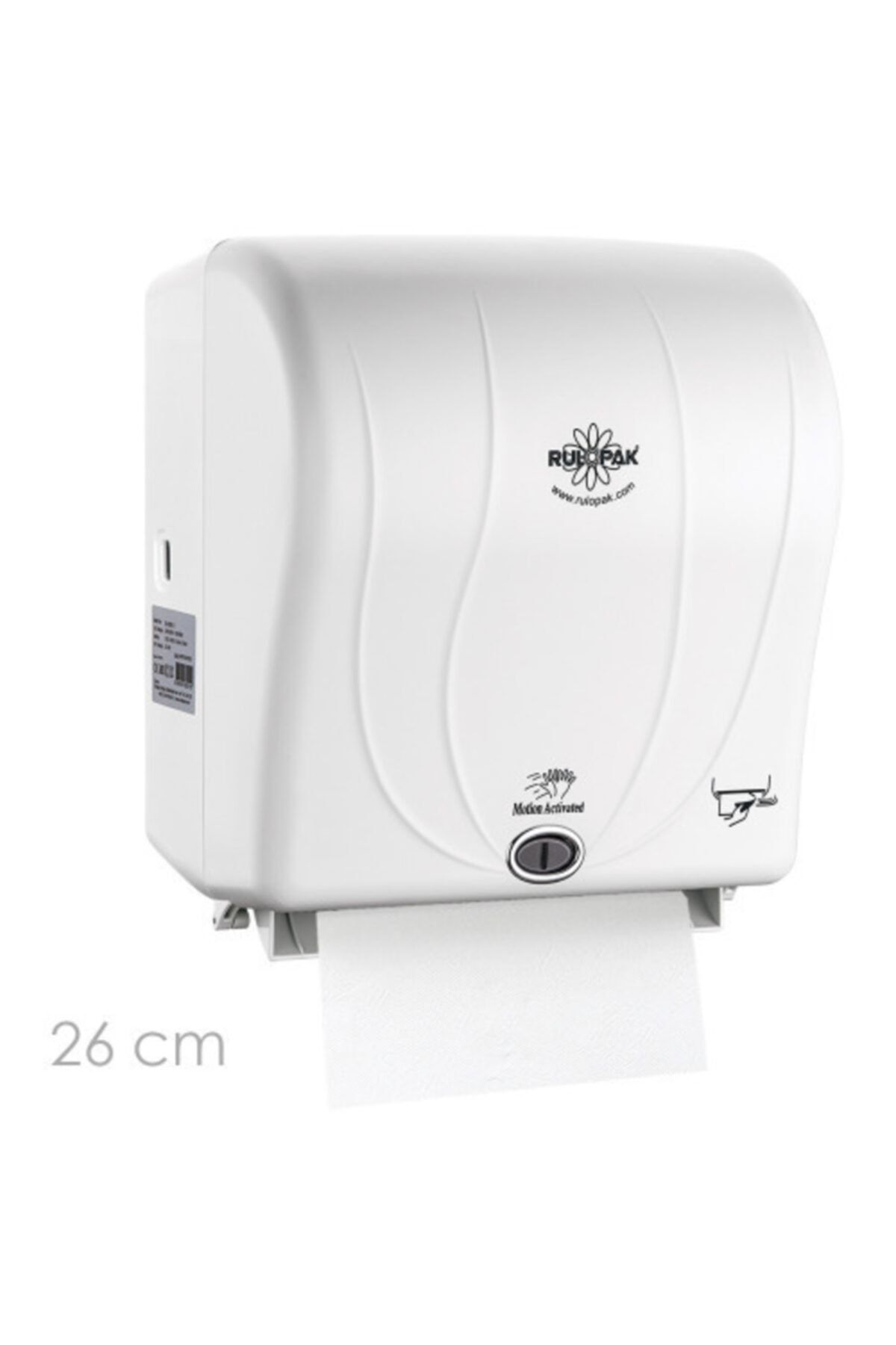 Rulopak Sensörlü Havlu Makinesi 26 Cm Beyaz
