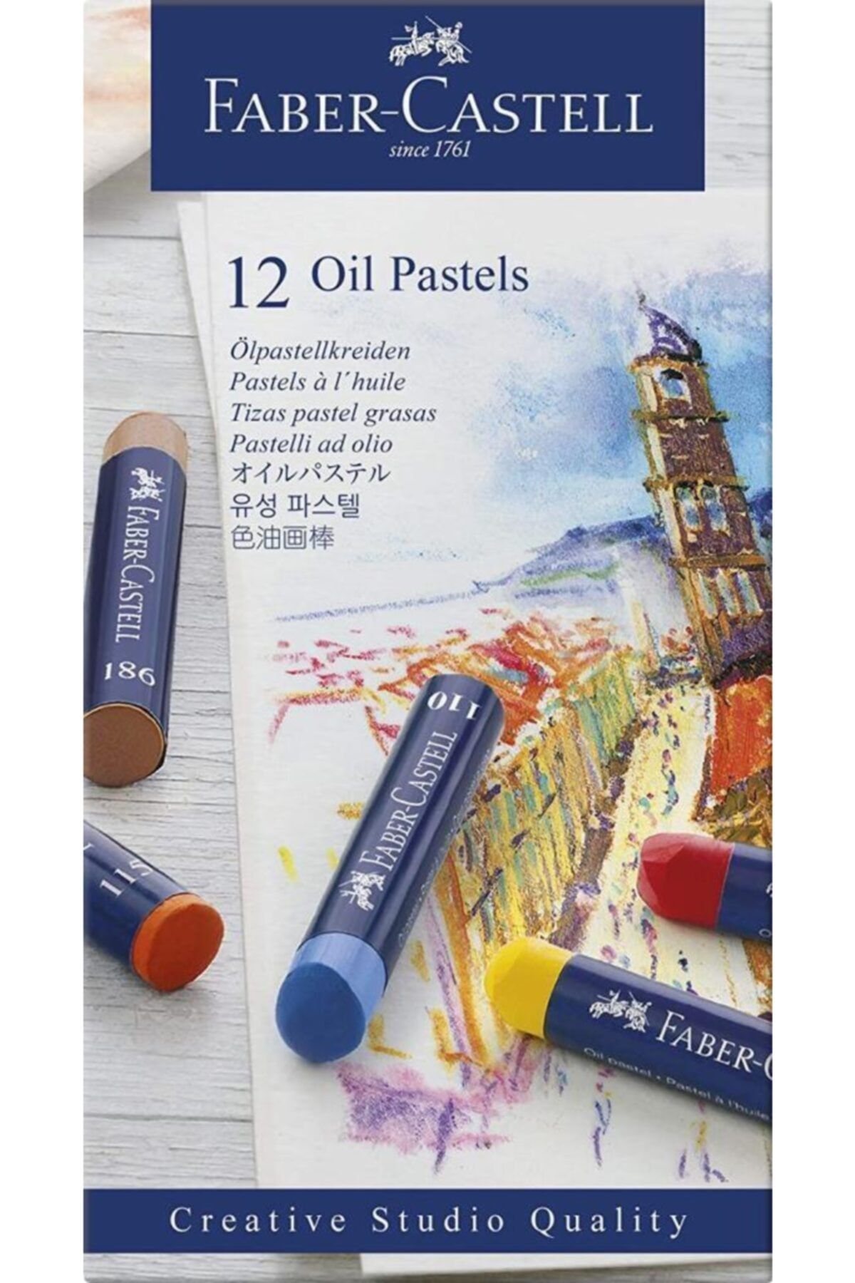 Faber Castell Faber-castell Oil Pastel Creative Studio Art 12 Colors