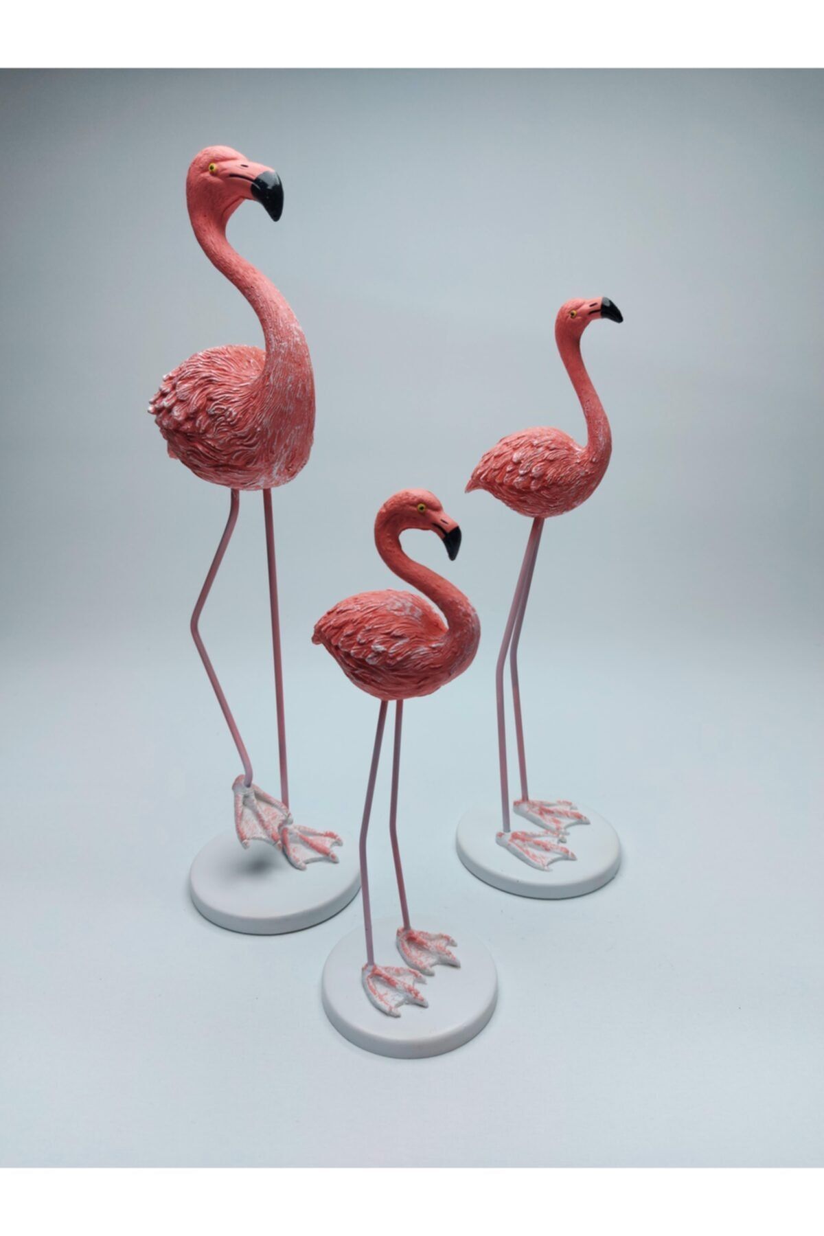 Genel Markalar Flamingo 3'lü Biblo Seti, Dekoratif Flamingo 3'lü Set