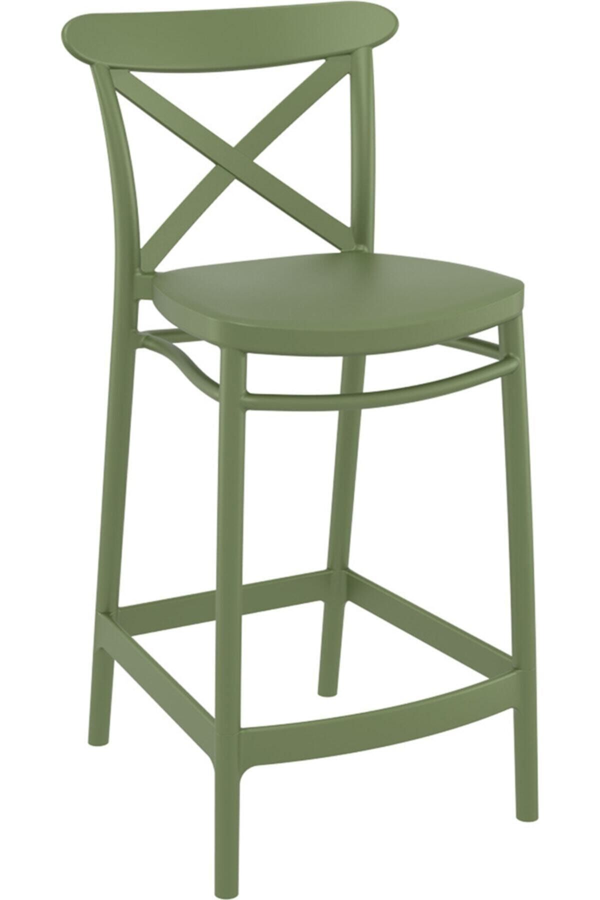 Siesta Cross Bar Sandalyesi 65cm Zeytin Yeşili