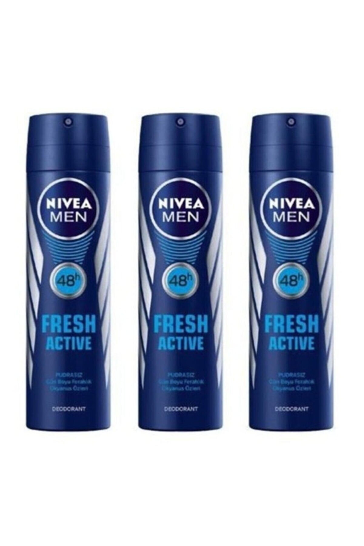 NIVEA Men Fresh Active 3x 150 ml Erkek Deodorant